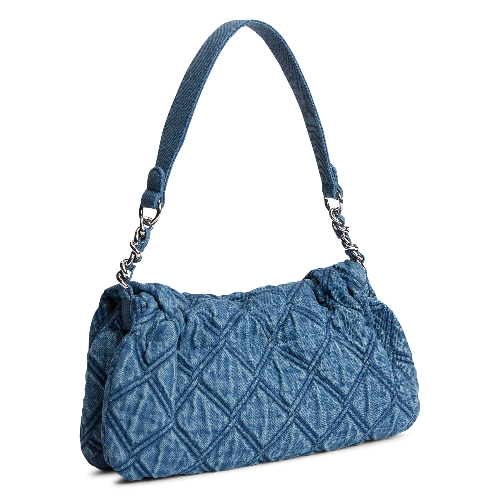 Cotton-blend handbag TOMMY HILFIGER Blue