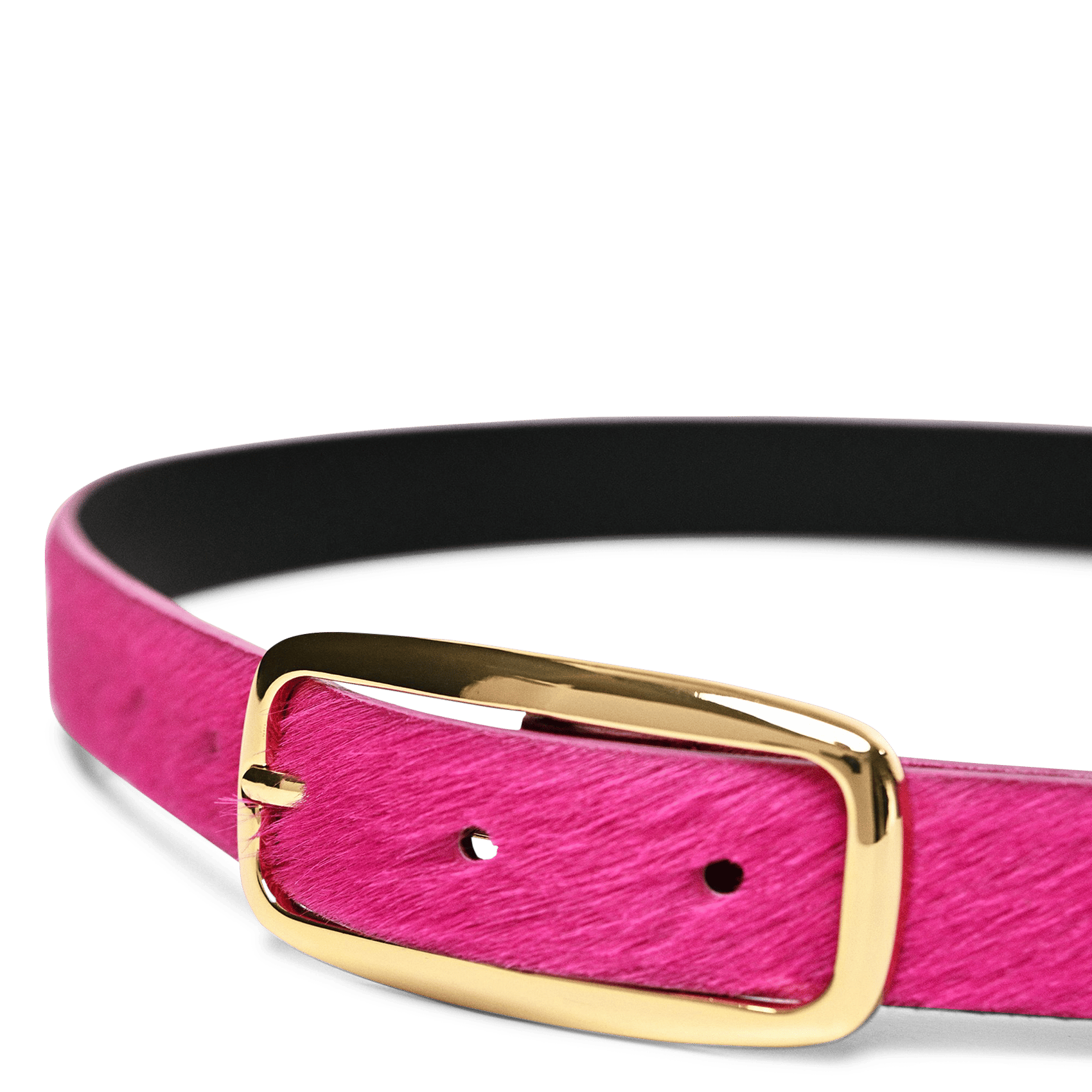 Pony leather belt ESSENTIEL ANTWERP Pink