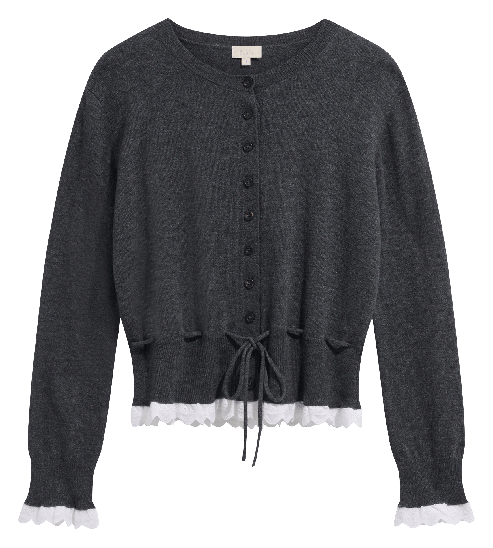 Gilet en laine mélangée PABLO Gris