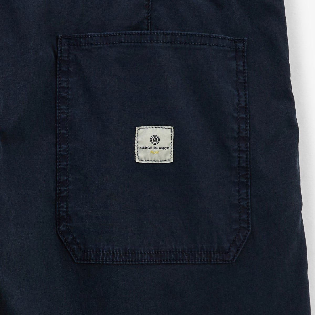 Elastic Waist Bermuda SERGE BLANCO Blue
