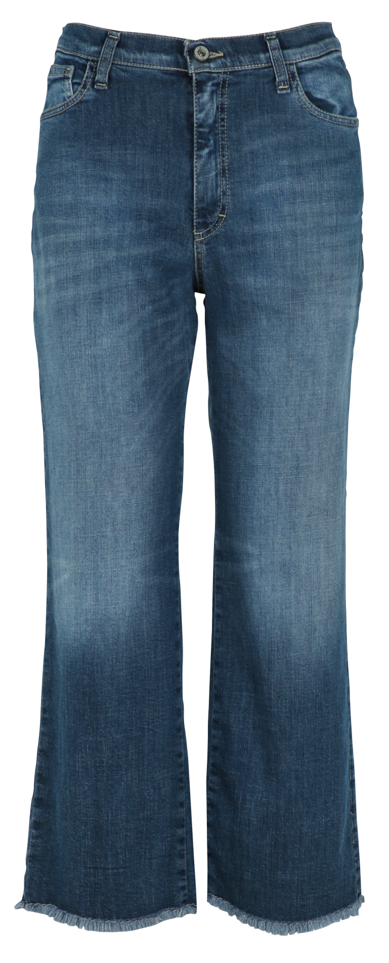 Cotton-blend straight-leg jeans PLEASE Blue