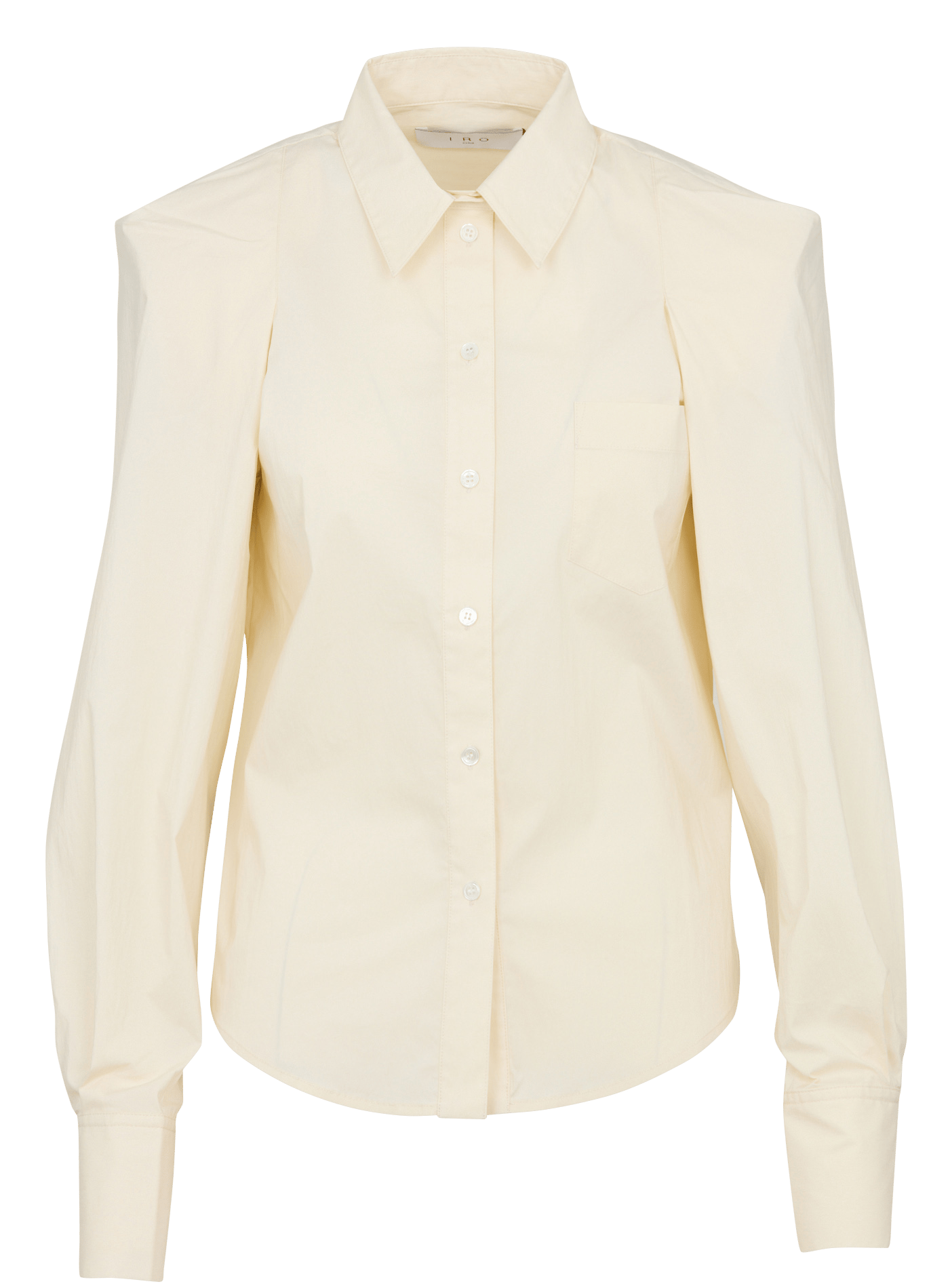 Chemise cintrée col classique en coton mélangé IRO Jaune