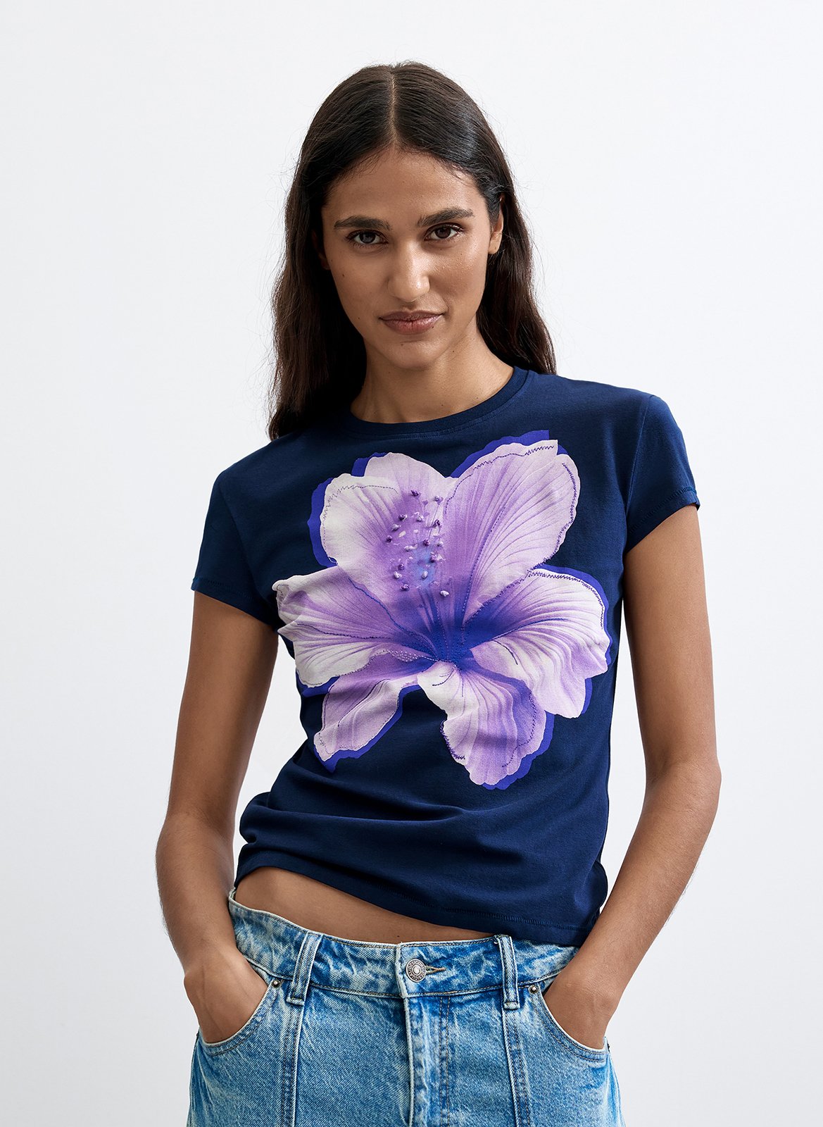 Tee-shirt col rond imprimé DESIGUAL