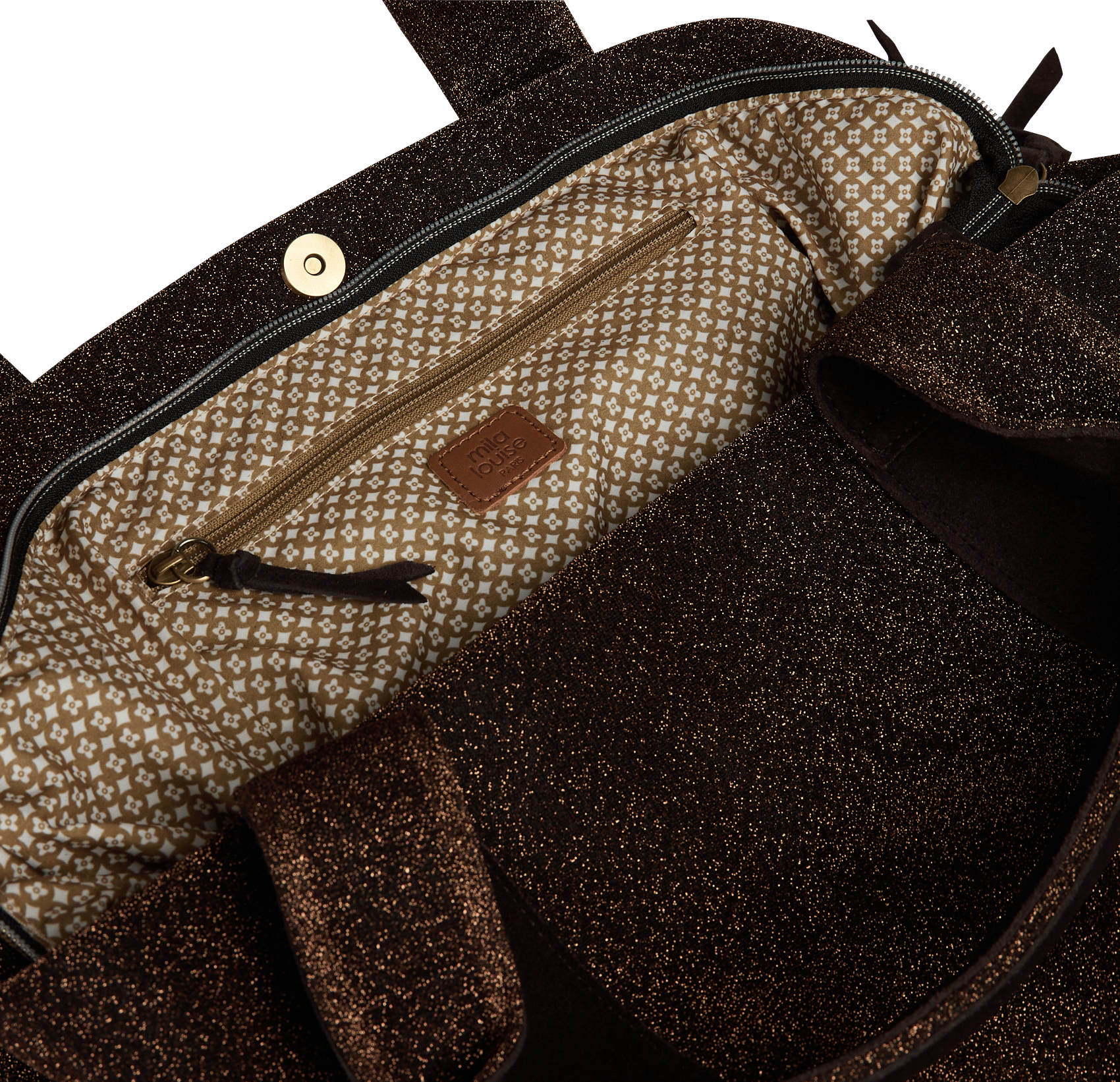 Billy L leather bag  MILA LOUISE Brown