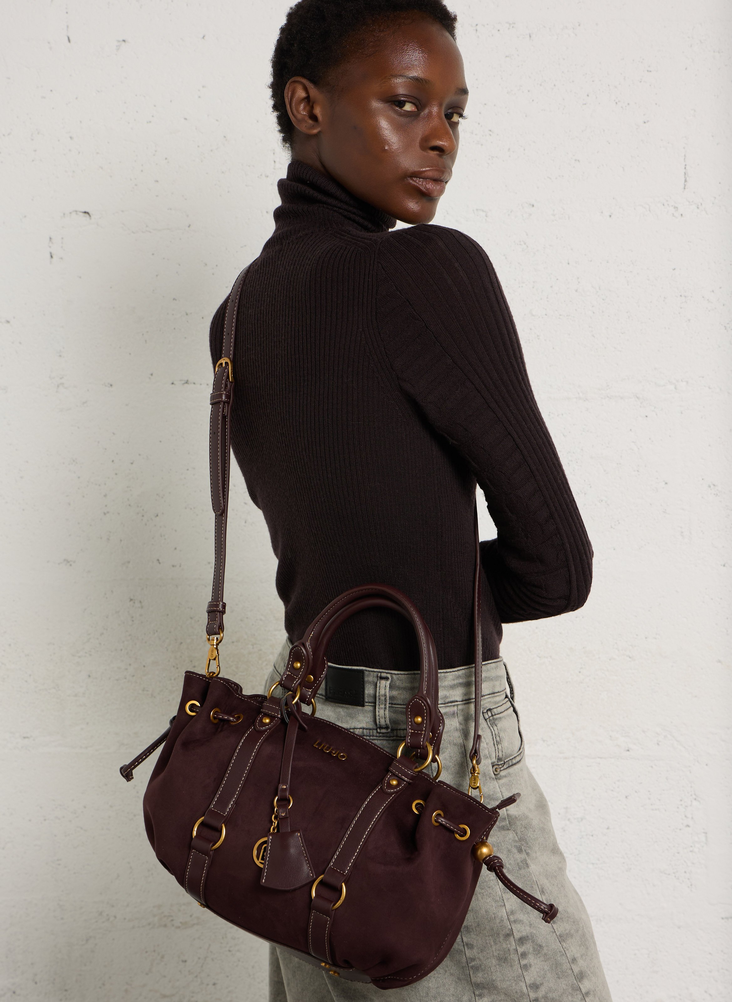 Plain crossbody bag LIU JO Plums