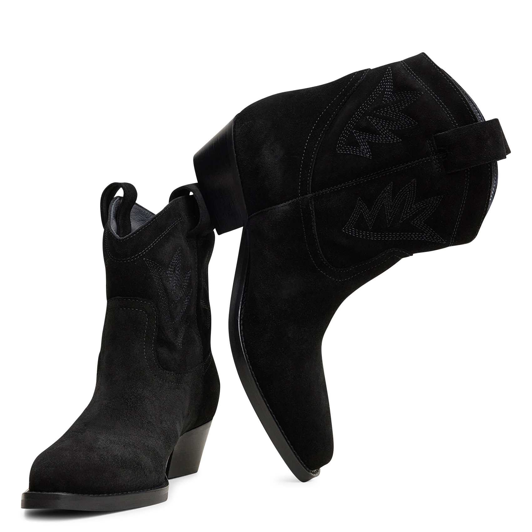 Leather mid-calf boots | Black JONAK Women
