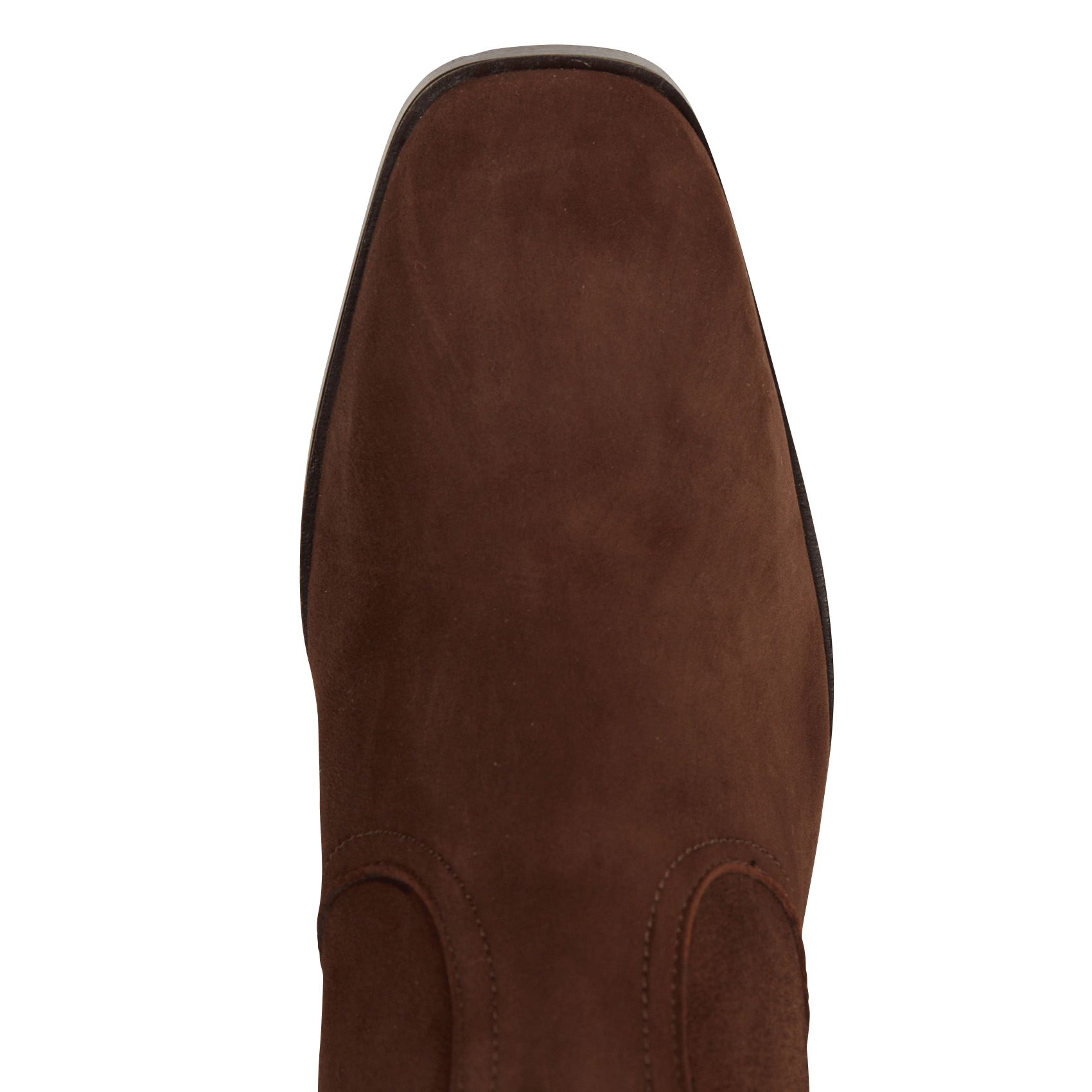 Bottines zippées en cuir suédé SOCQUE PARIS Marron
