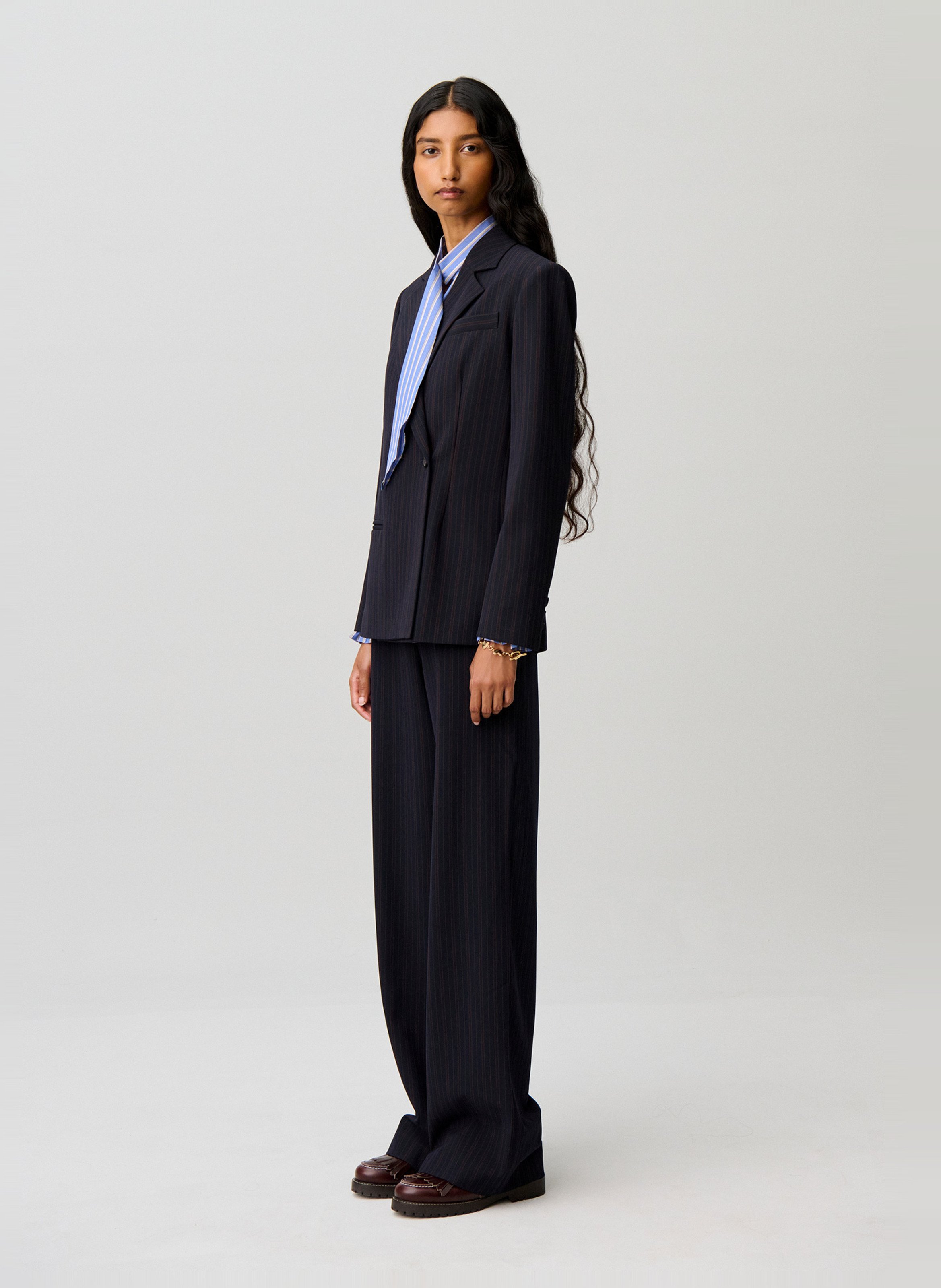 Rechte, gestreepte blazer CLAUDIE PIERLOT Veelkleurig