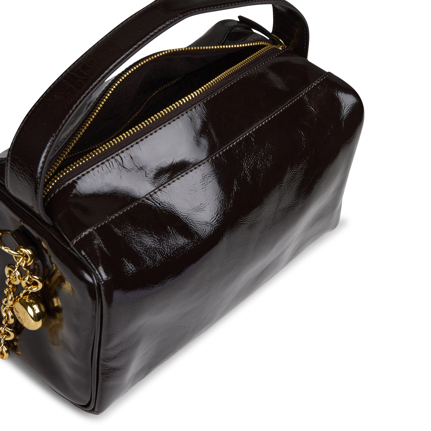Leather shoulder bag BERENICE Brown
