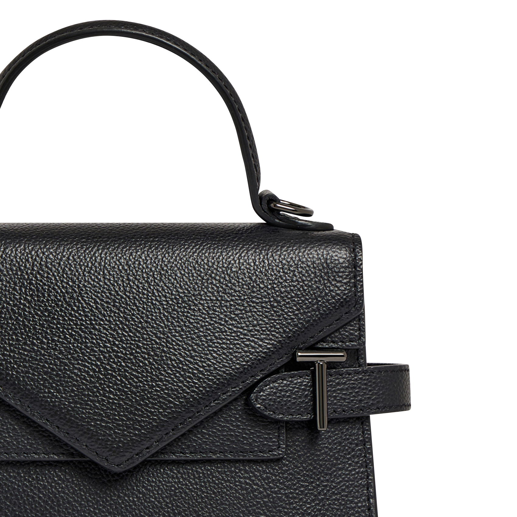 Sac à main en cuir LE TANNEUR Noir