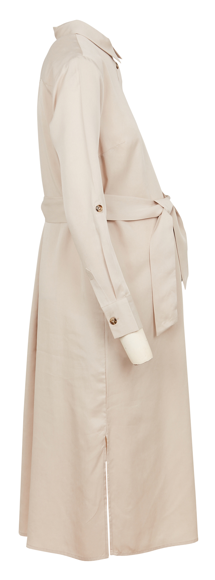 Satiny pregnancy shirt dress SERAPHINE Yellow