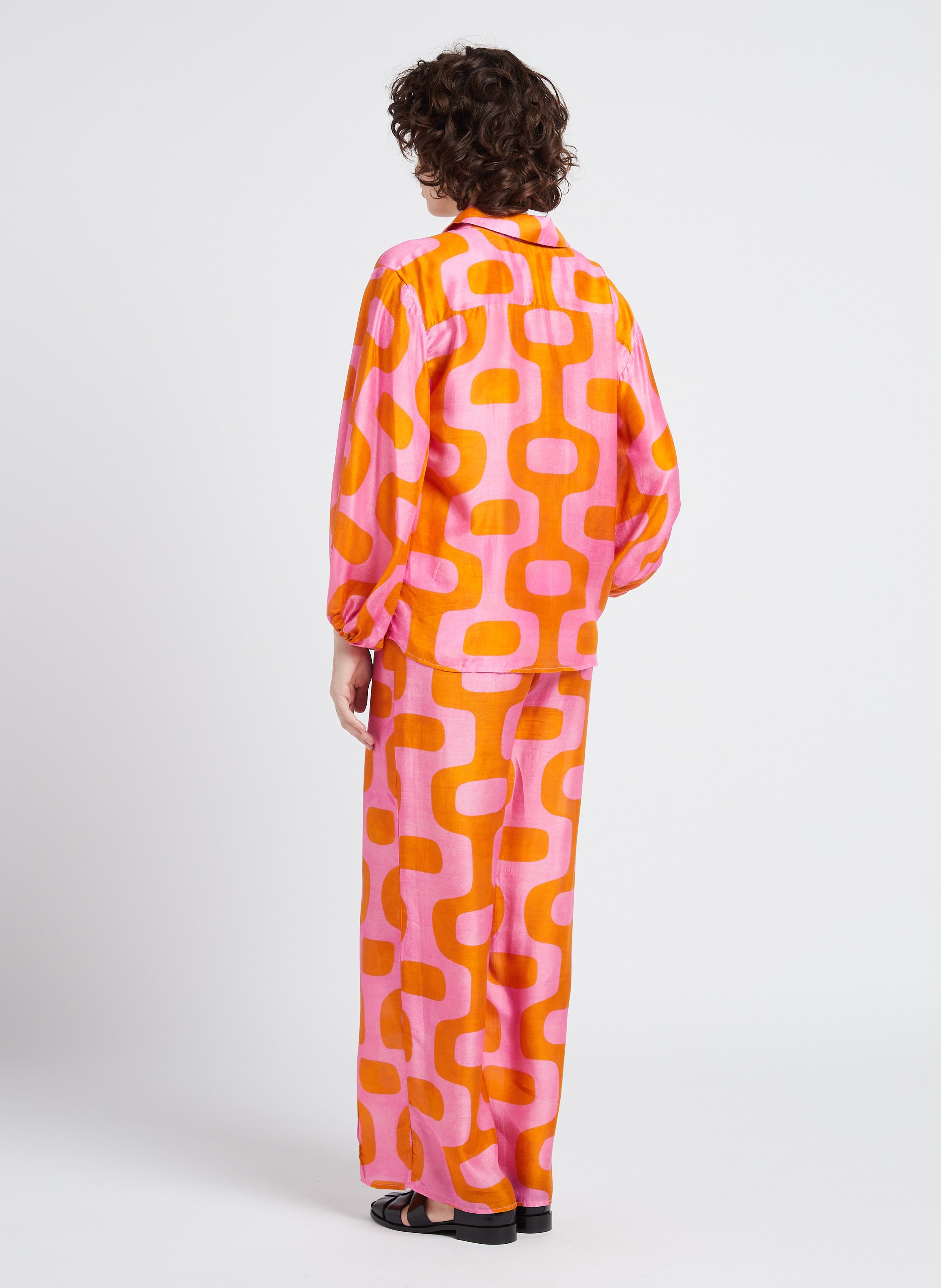 Graphic-print fluid shirt SUNDRESS Multicolored