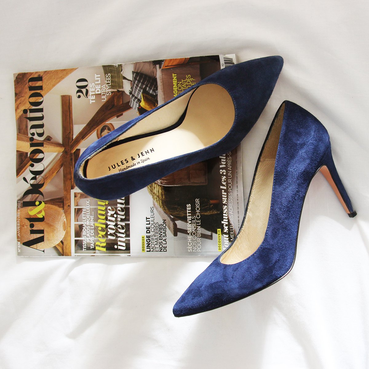 Classic suede pumps JULES & JENN Blue