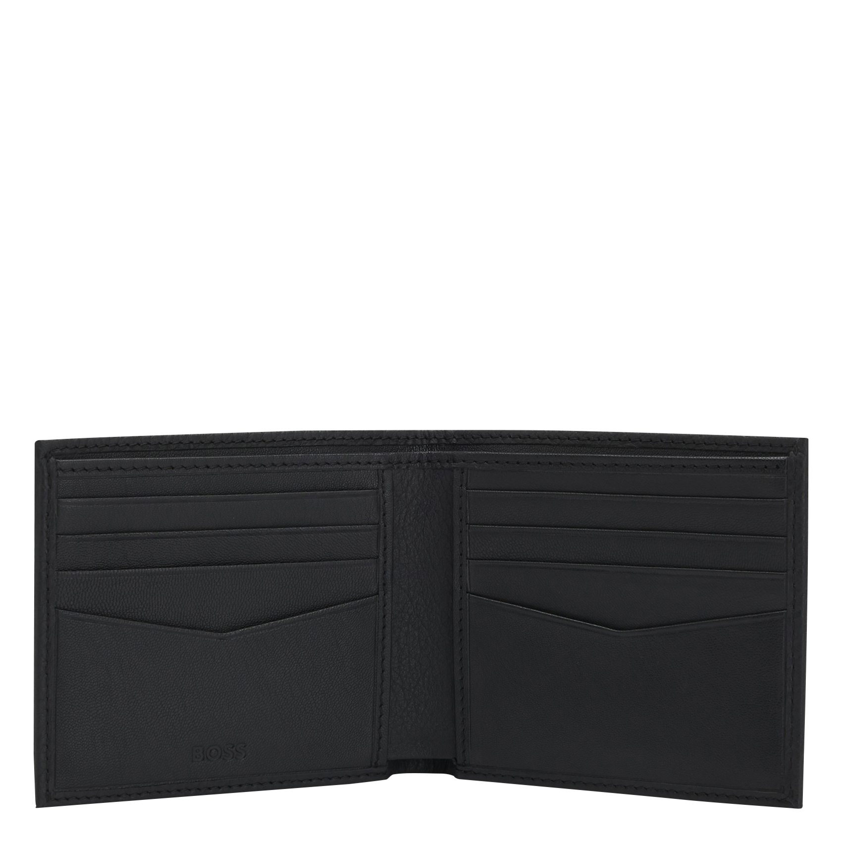 Leather card holder BOSS Black