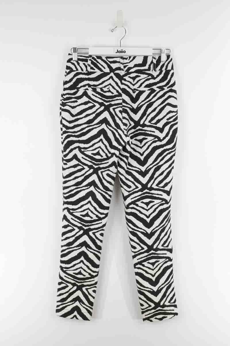Pantalon slim en coton MODETROTTER - Seconde Main Blanc