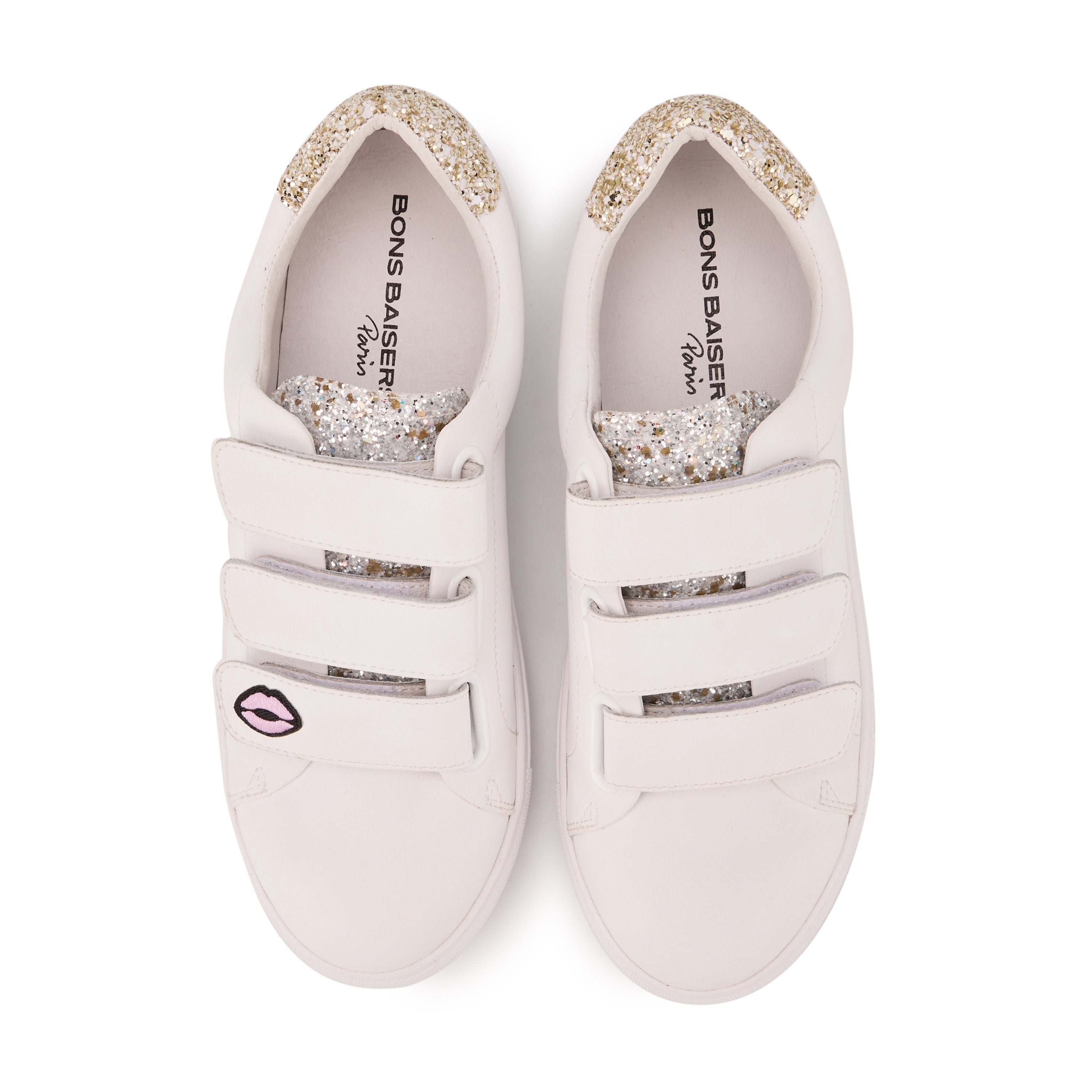 Jimmy leather sneakers BONS BAISERS PARIS White