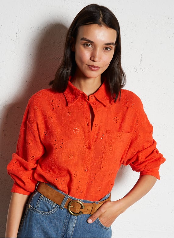 Blouses et Chemises Orange Femme Blouses et Chemises Orange Femme