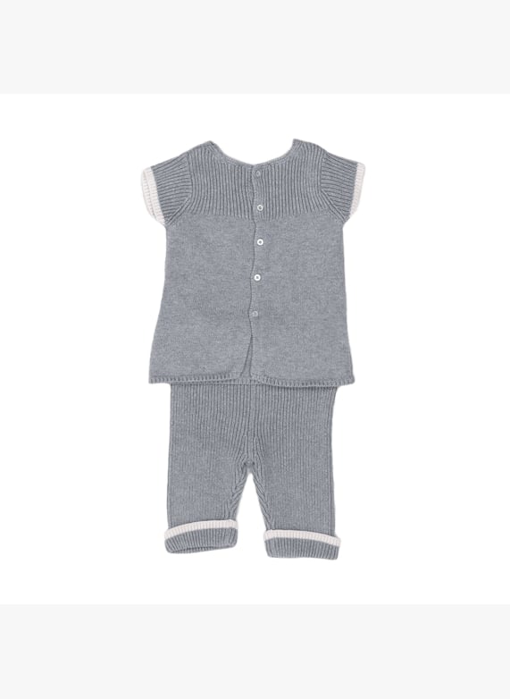 Ensemble bébé gris mois Gris Jacadi seconde main Enfant