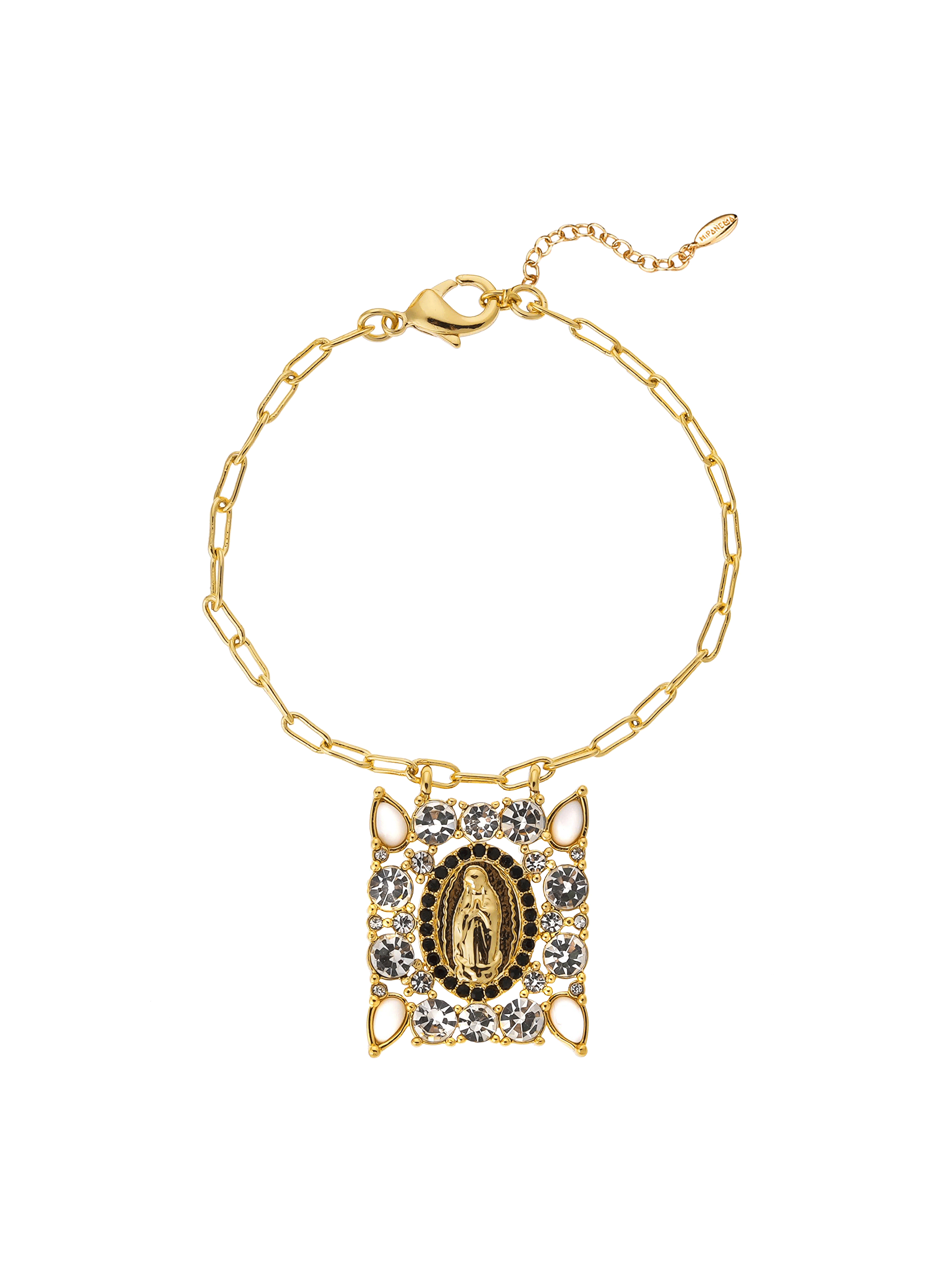 Chain bracelet with central cabochon HIPANEMA Golden