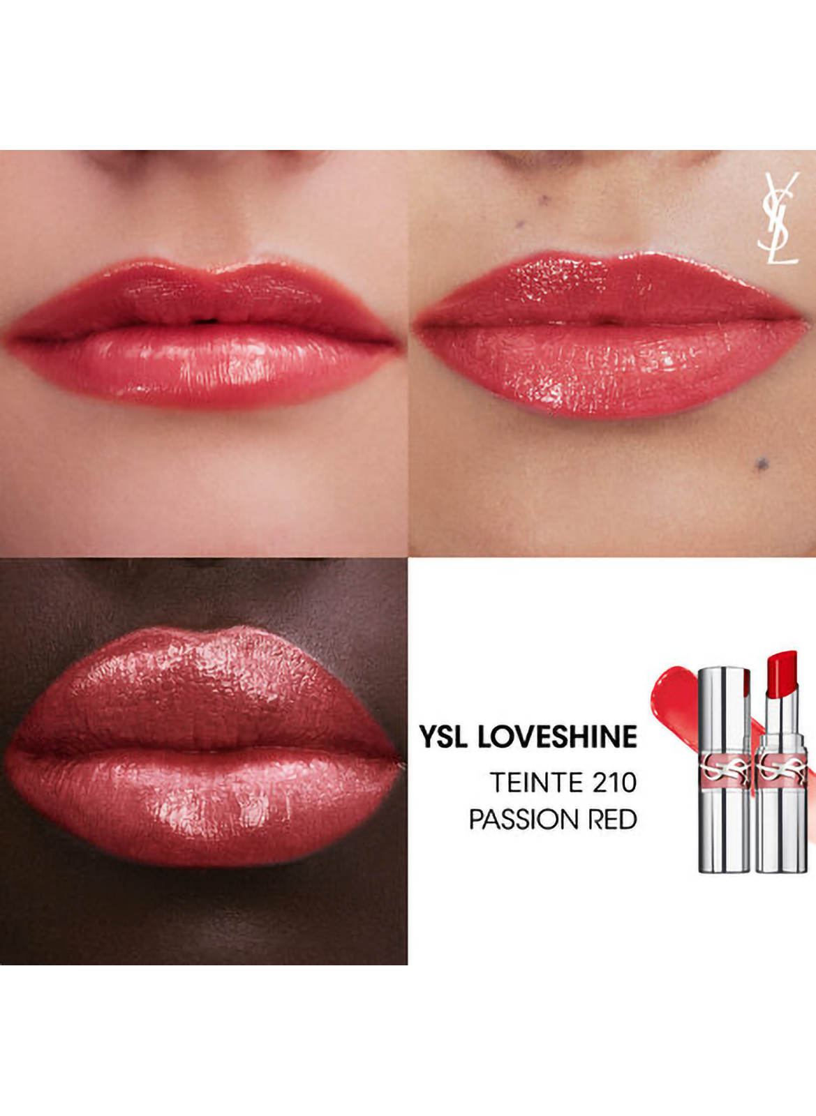 LOVESHINE YVES SAINT LAURENT 210 passion red
