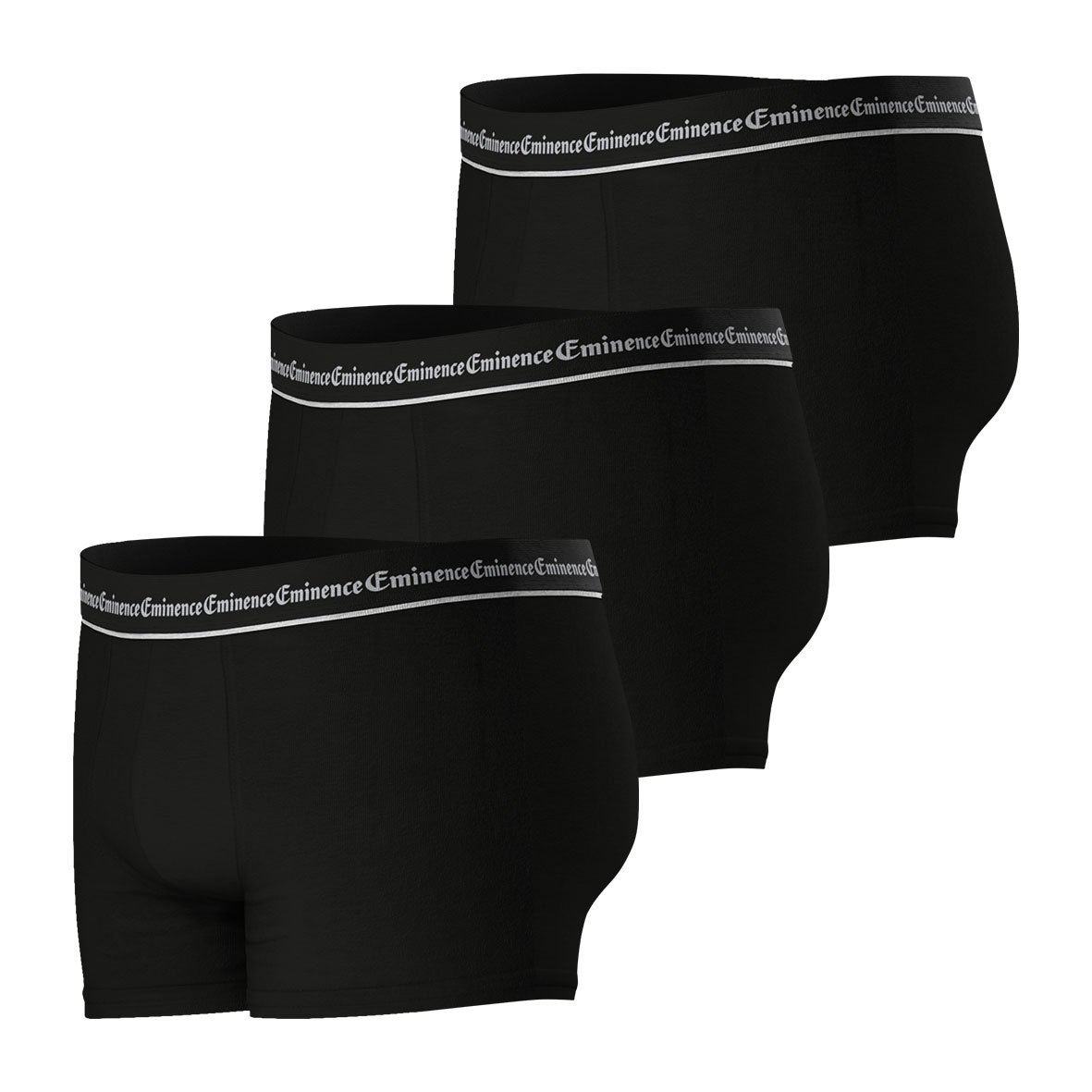 Boxer shorts, pack of 3, business EMINENCE Black