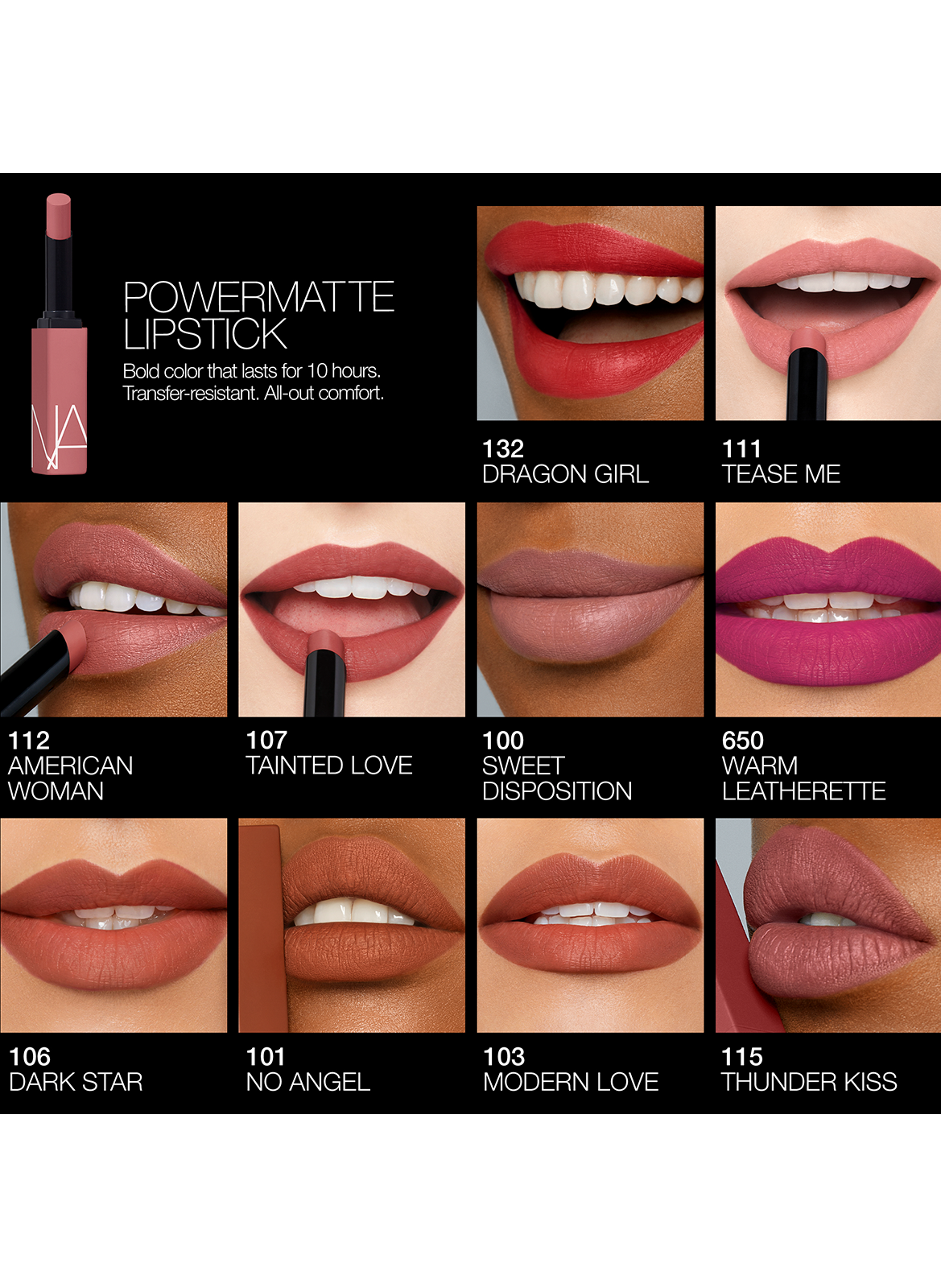 Powermatte High Intensity Lipstick - Rouge à lèvres NARS Modern love