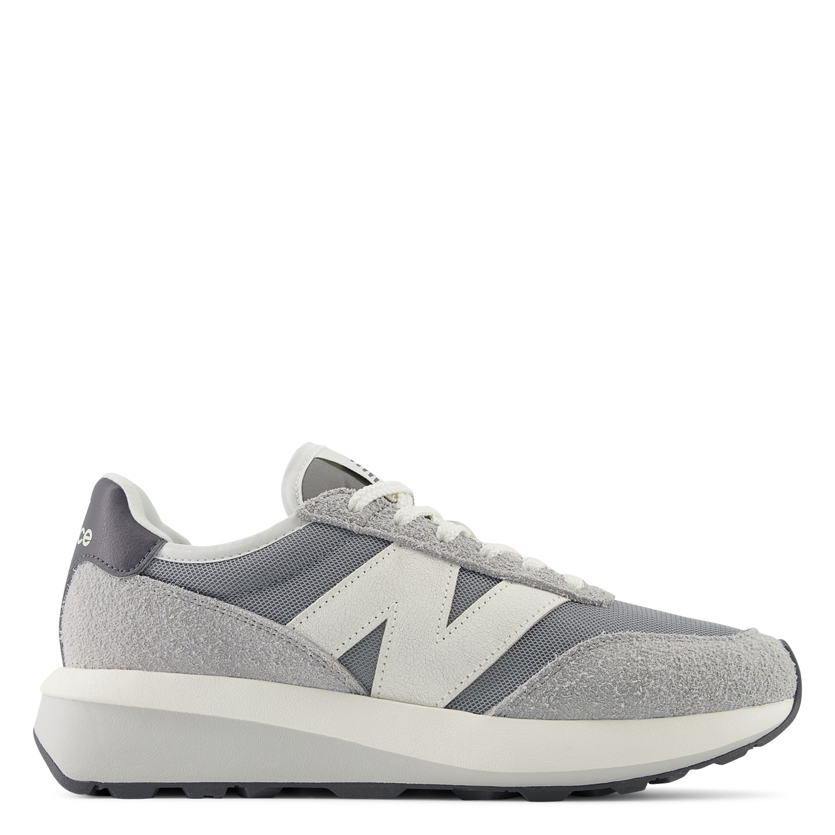 Low-top leather mix sneakers NEW BALANCE Grey