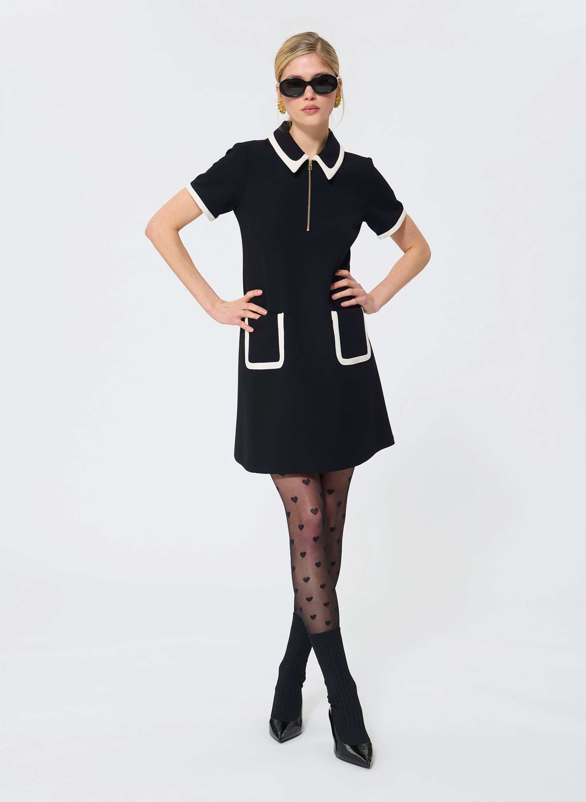 Abito corto a trapezio retrò TARA JARMON