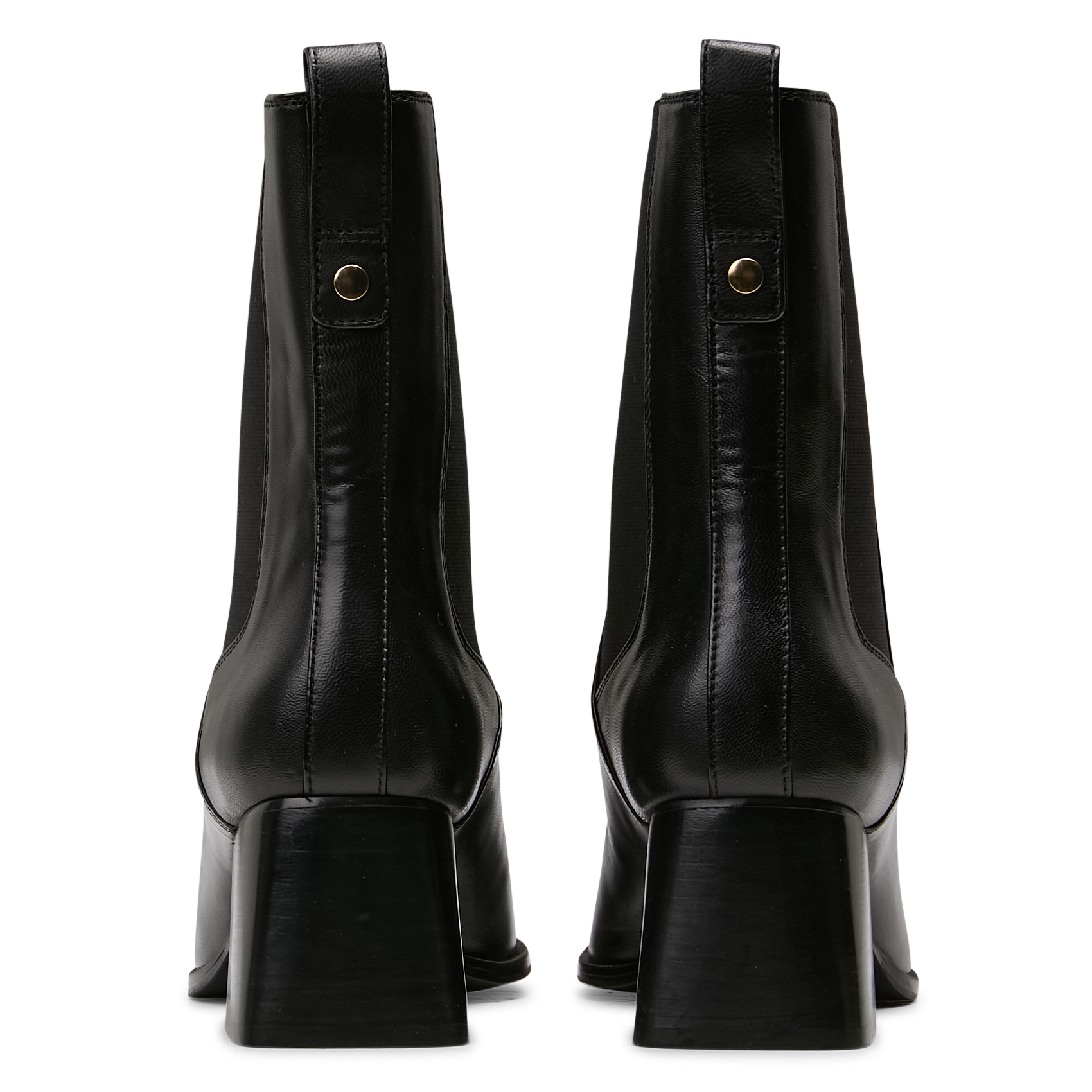 Bottines à talons en cuir BOBBIES Noir