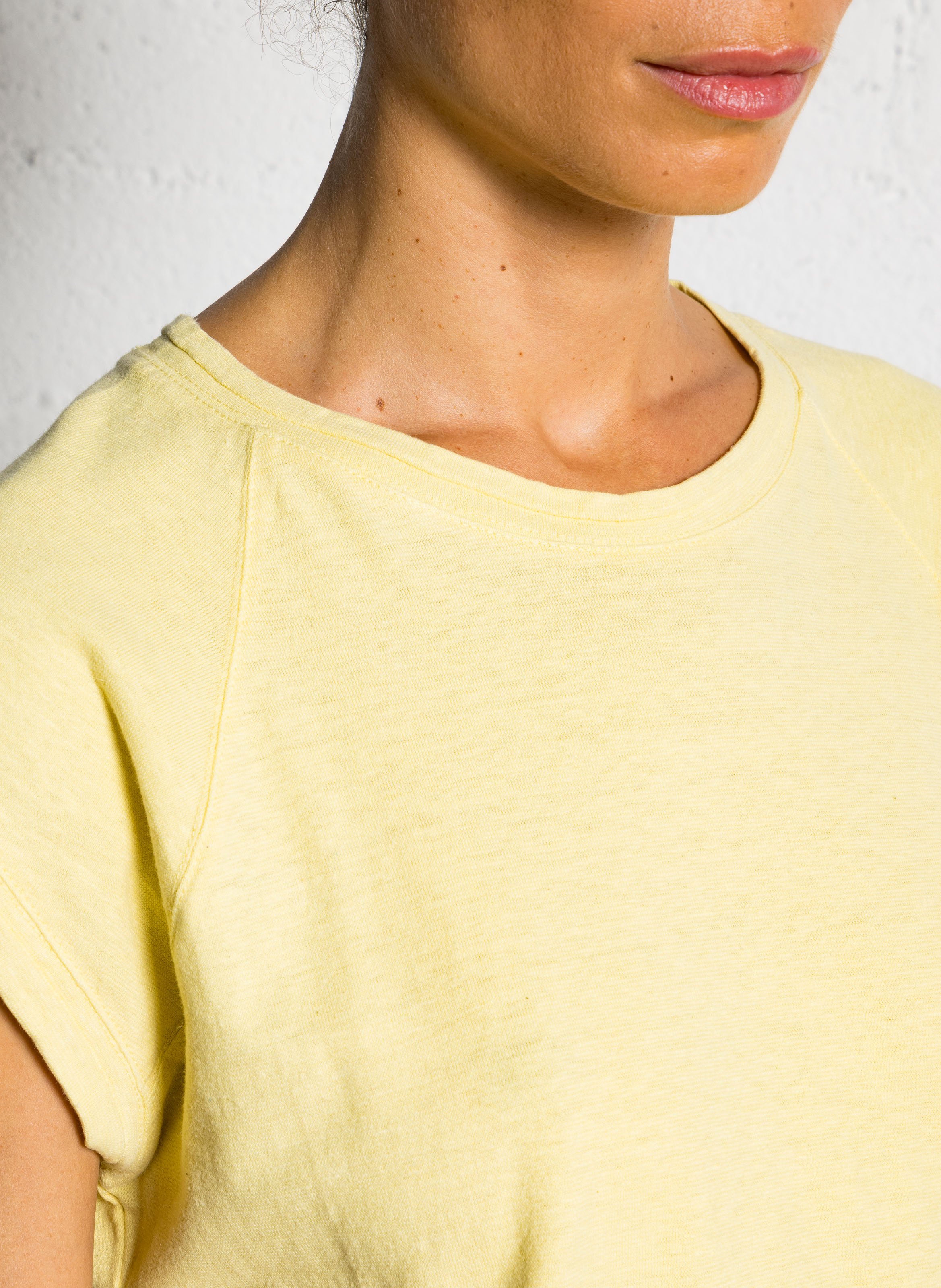 Tee-shirt oversize col rond  MAISON 123 Jaune