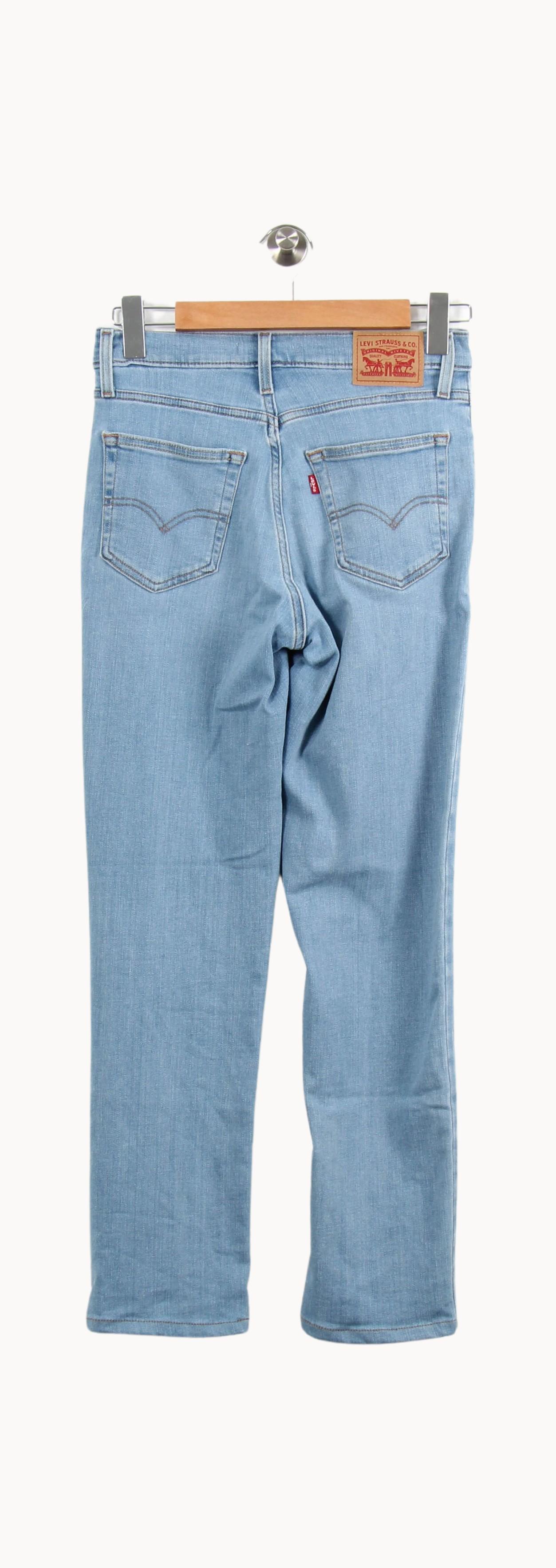 Cropped slim jeans with studs LEVI'S - Seconde main Blue