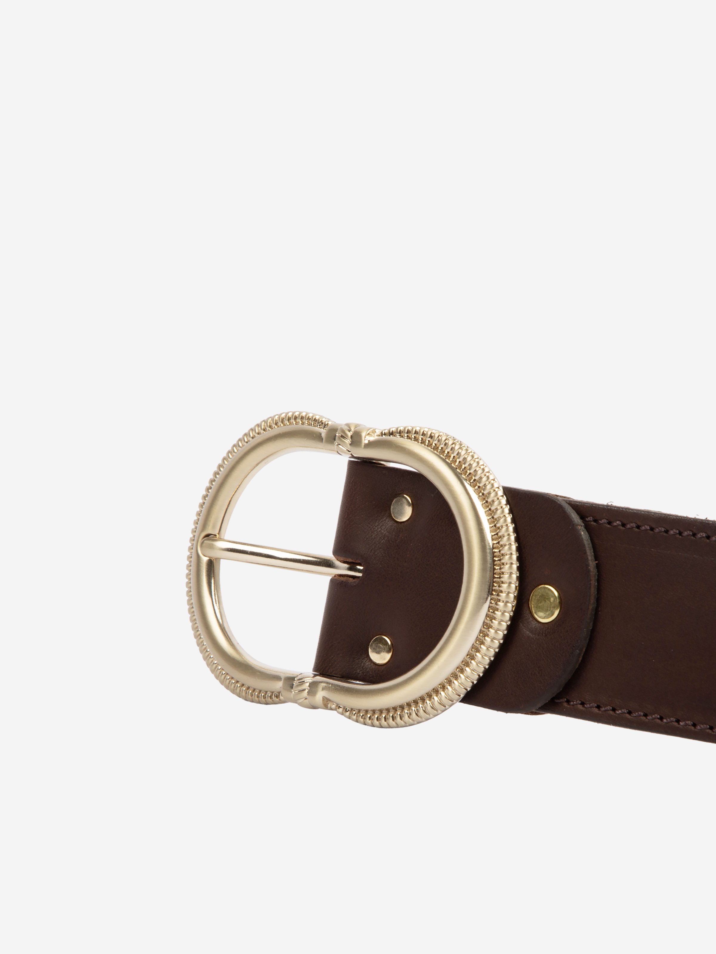 Honfleur leather belt JULES & JENN Brown
