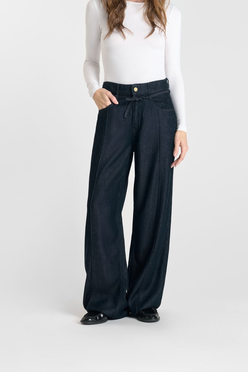 Loose jeans, wide, length 34 LE TEMPS DES CERISES Blue