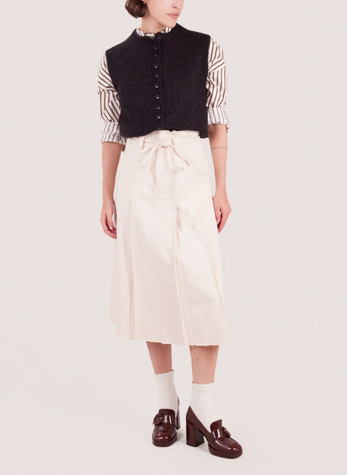 Mocassins en cuir vernis JONAK Marron