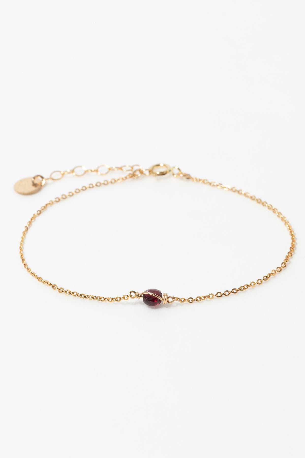Bracelet - Garnet YAY Golden