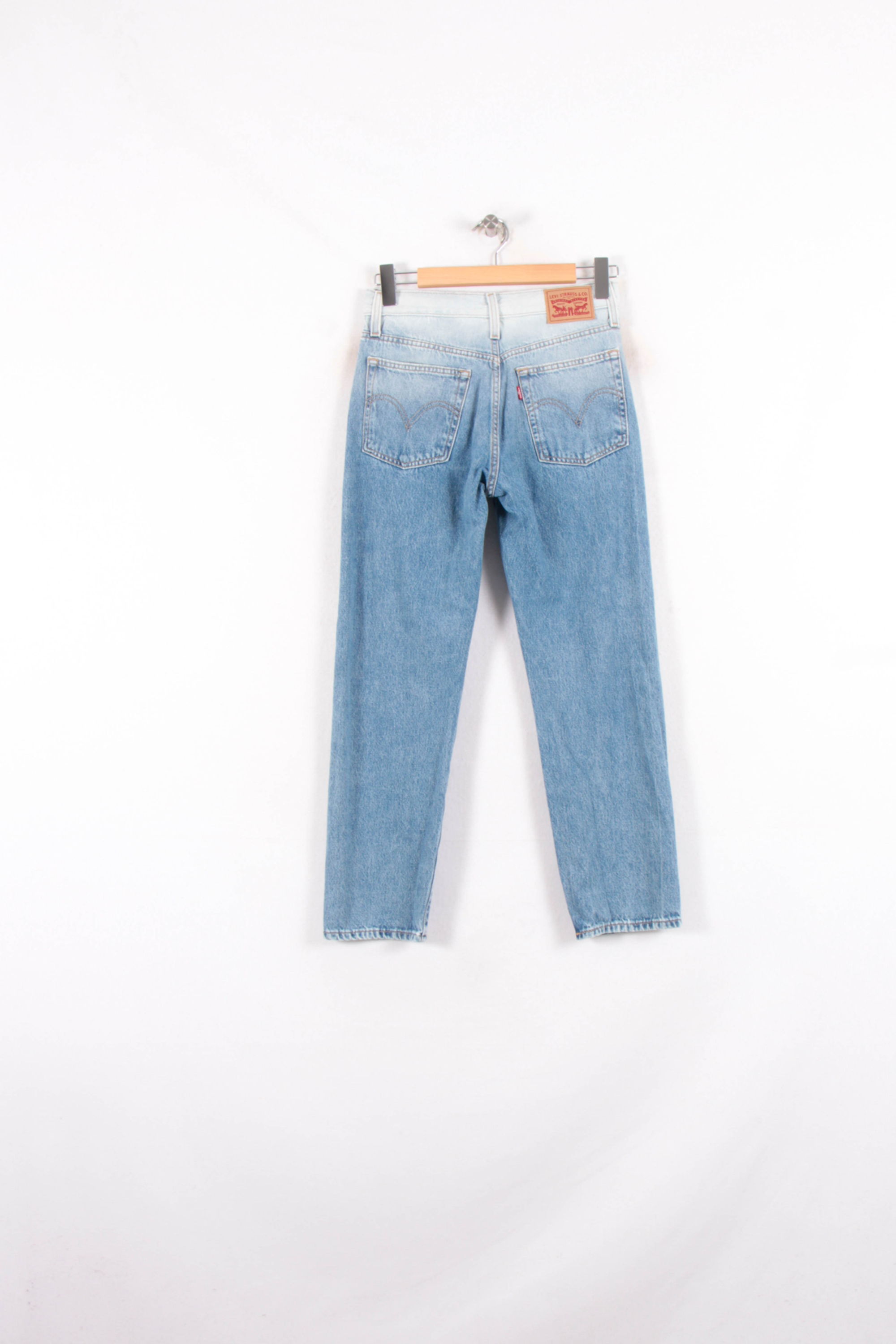 Cropped slim jeans with studs LEVI'S - Seconde main Blue