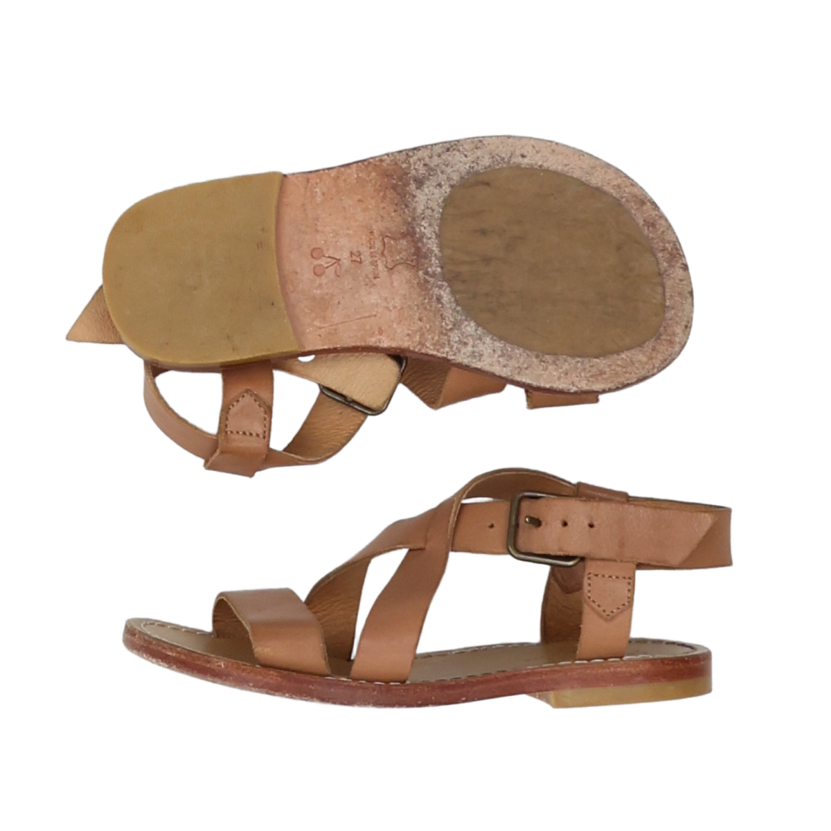 Brown child sandals - size 27 BONPOINT - Seconde Main Brown