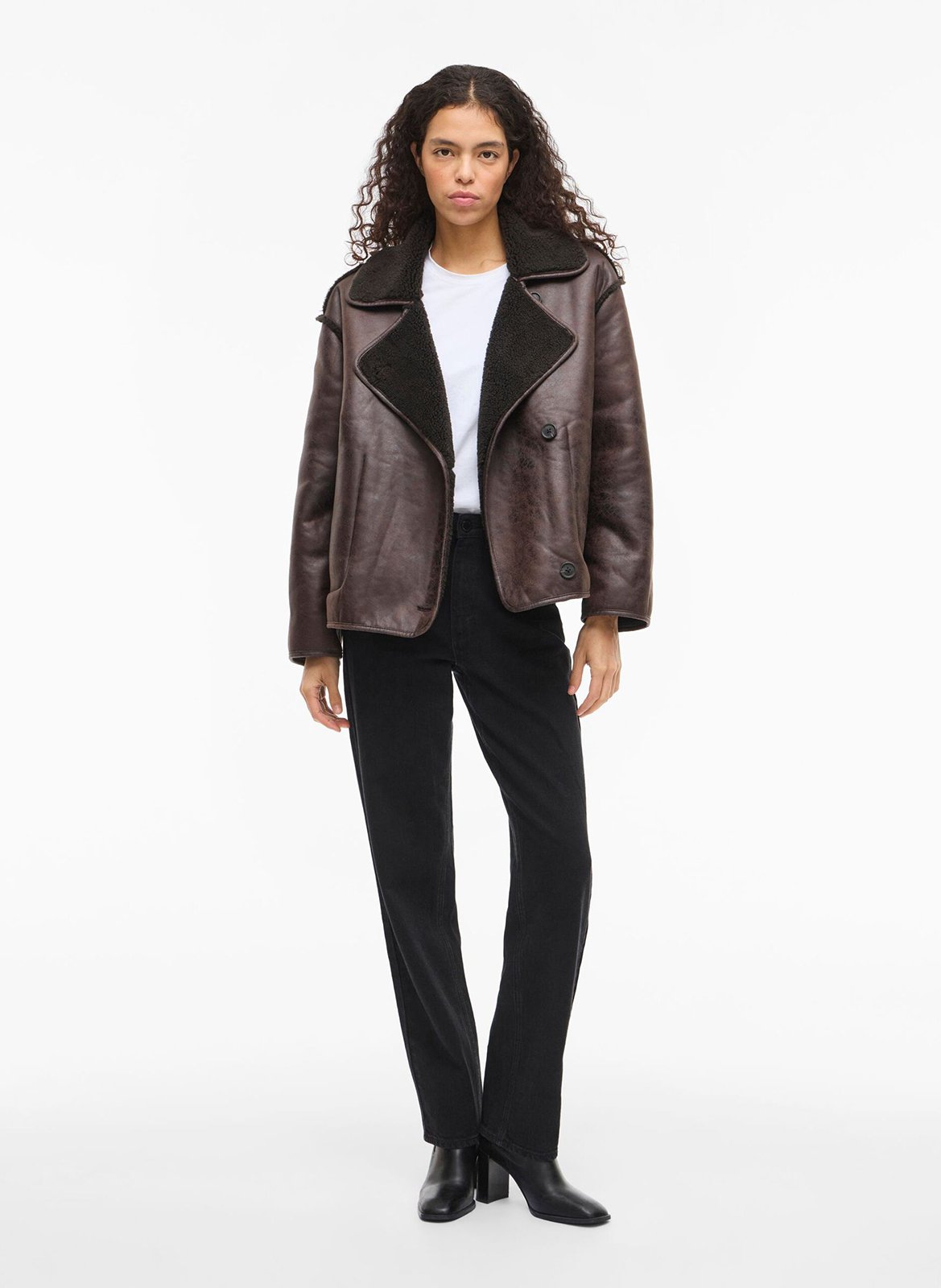 Mantel mit Reverskragen VILA Braun