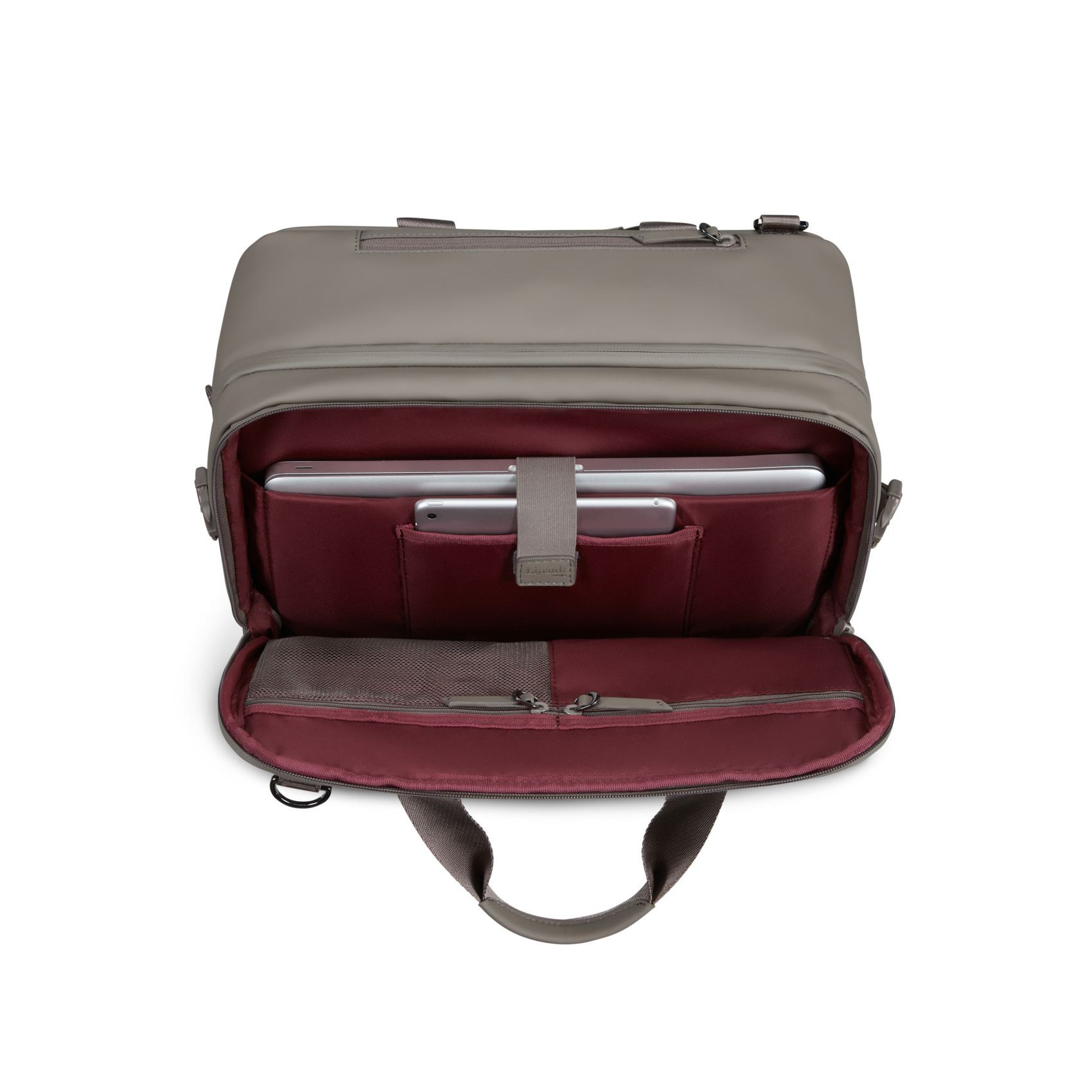 "Lost in Berlin Rolling Tote" LIPAULT Grey