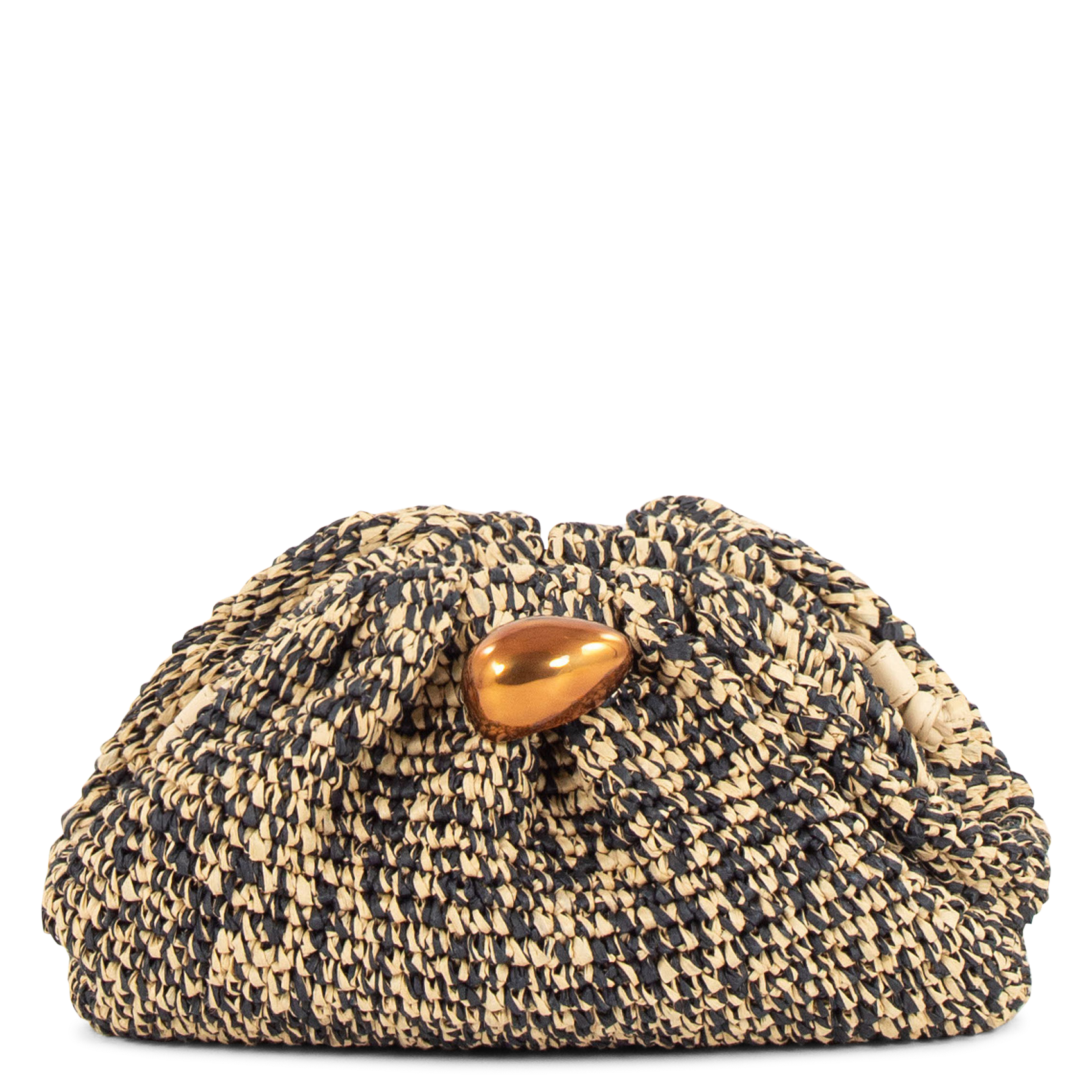 Lederen clutch SESSUN Beige