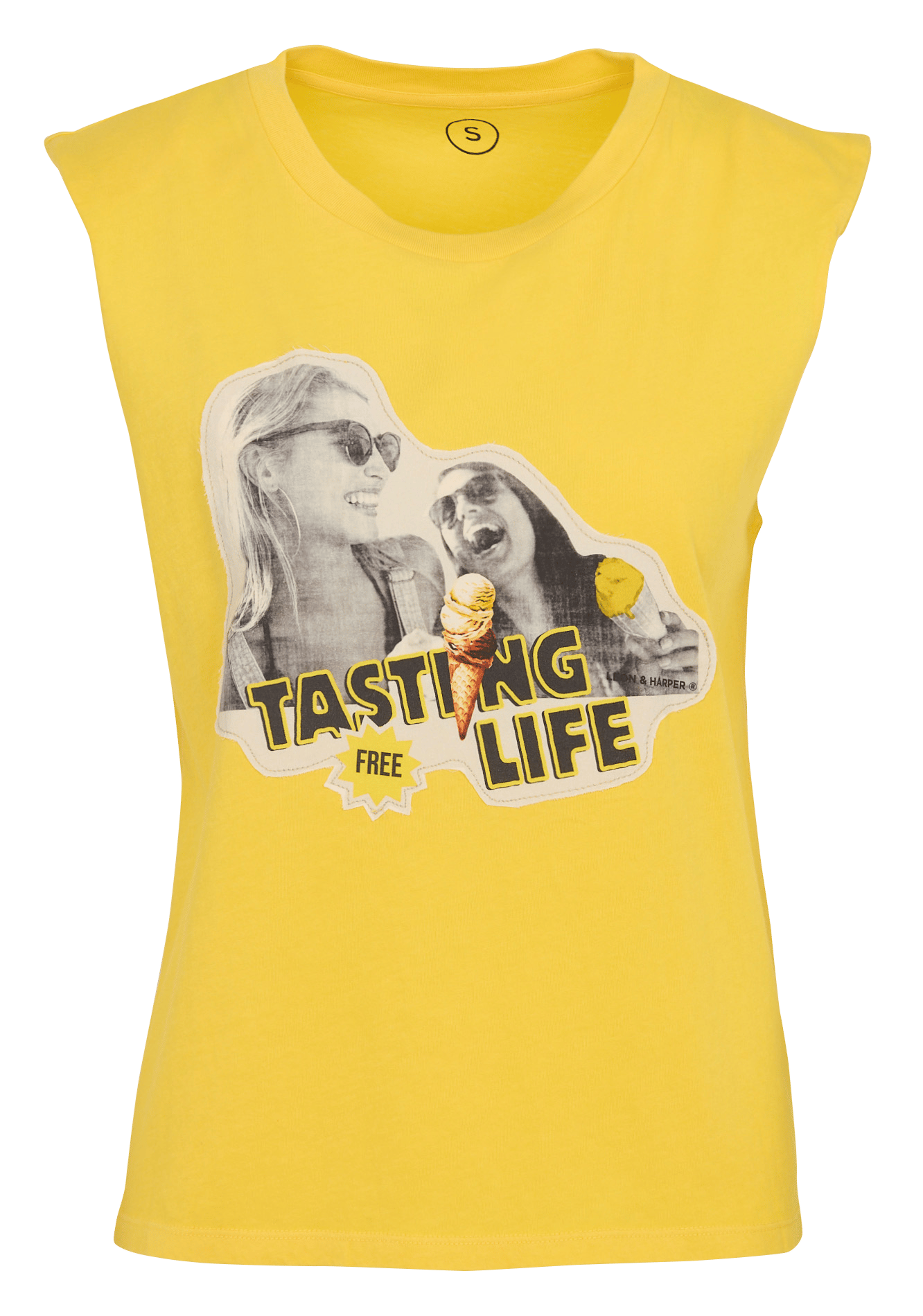 Rundhals-Tanktop aus Bio-Baumwolle LEON & HARPER