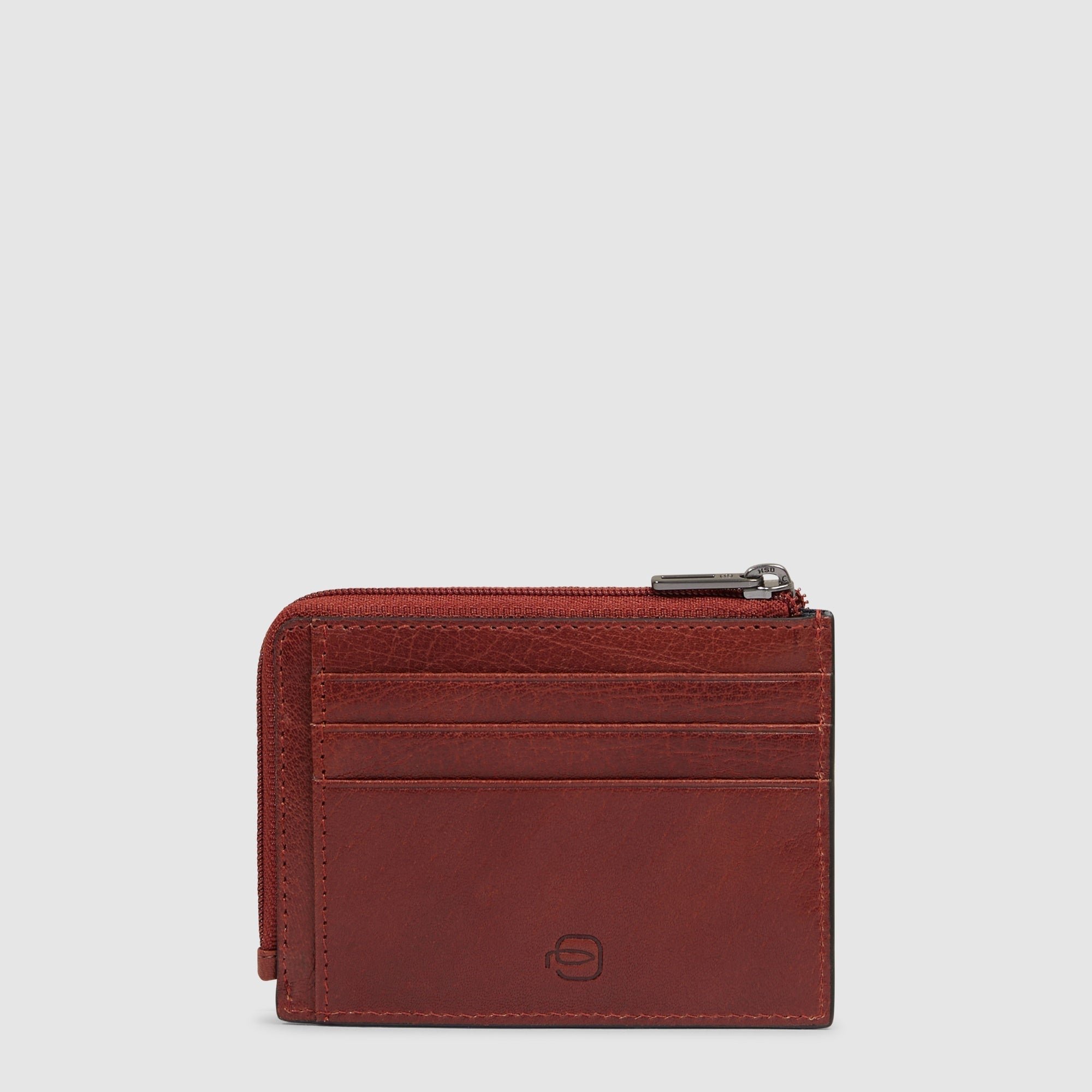 Leather coin purse PIQUADRO Red