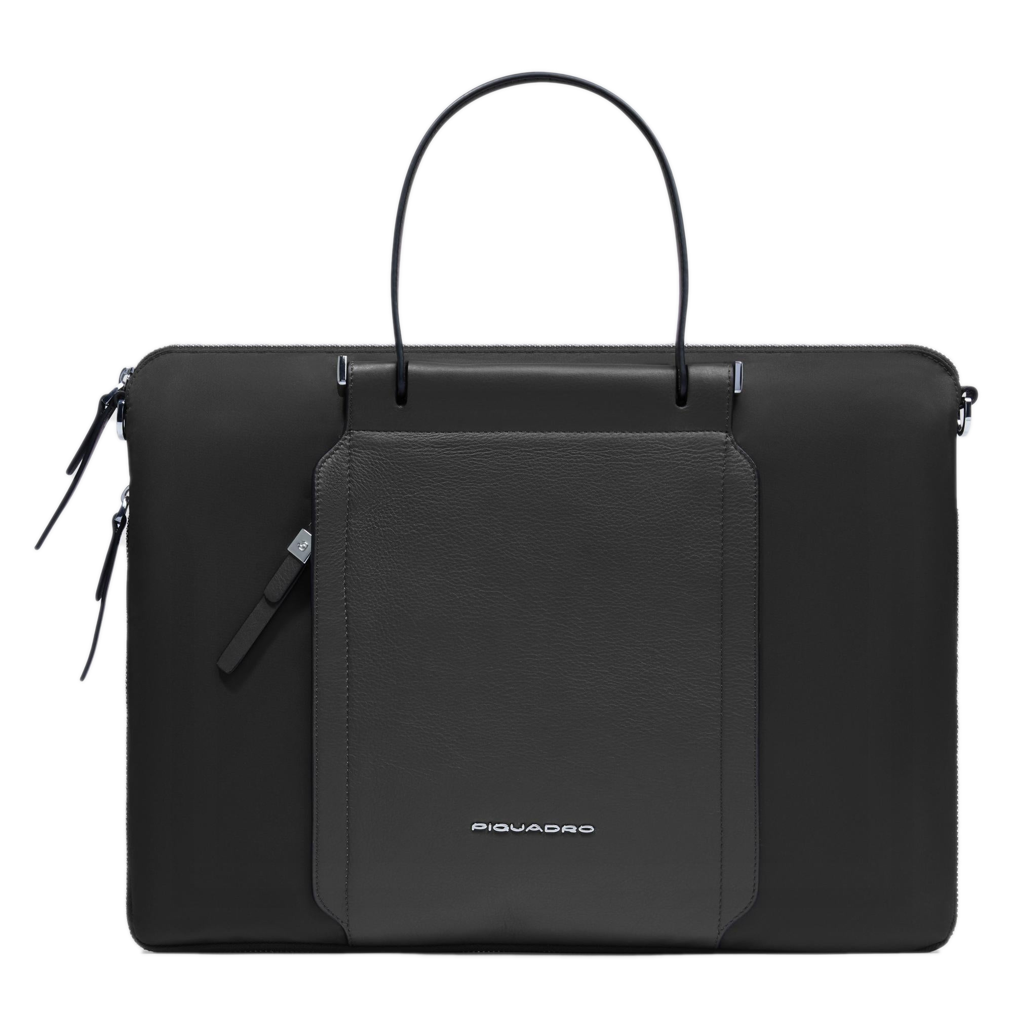 Slim, Expandable 15.6" Laptop Bag PIQUADRO Black