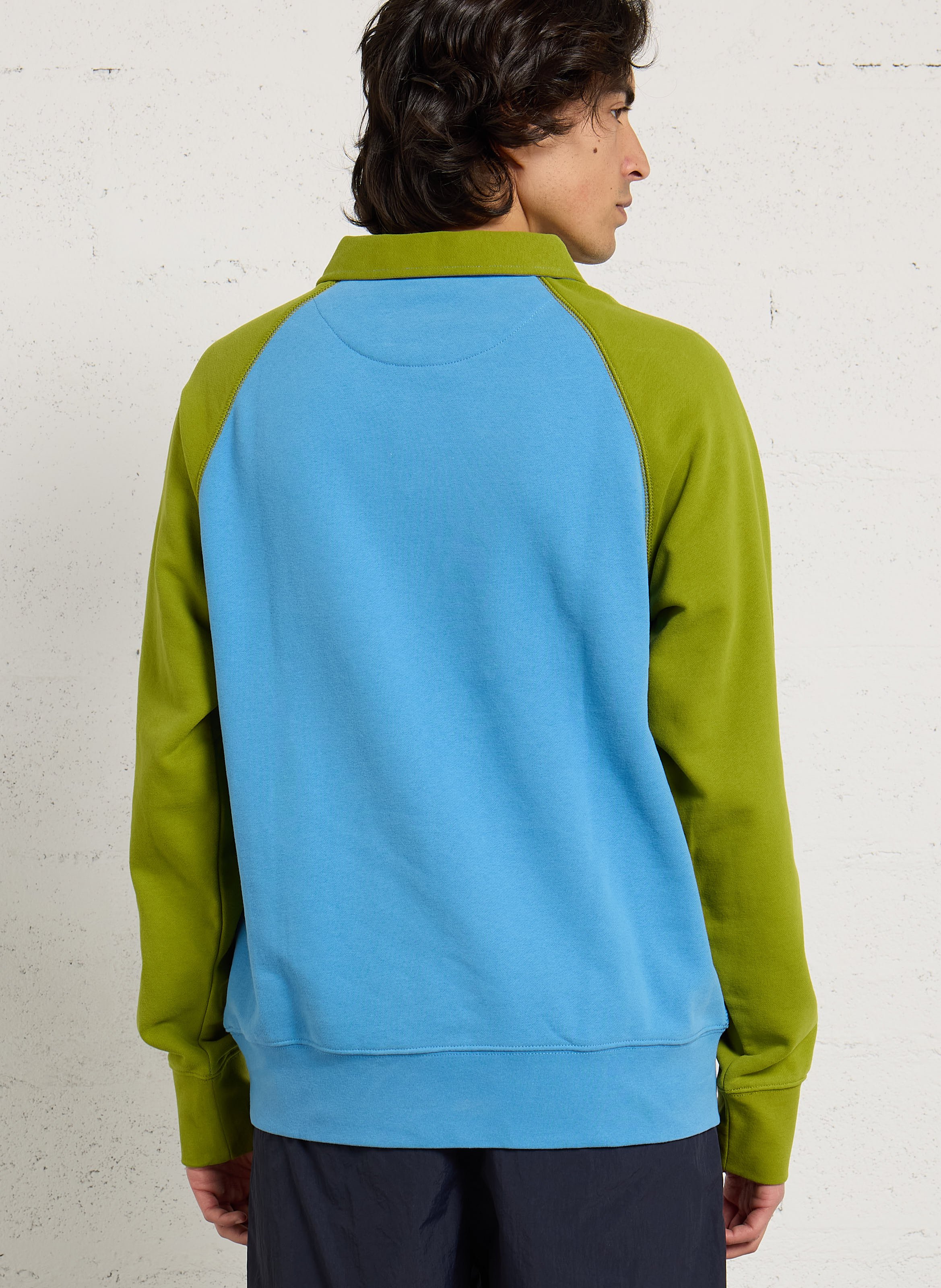 Klassischer Kragenpullover aus Baumwollmischung NAPAPIJRI Blau