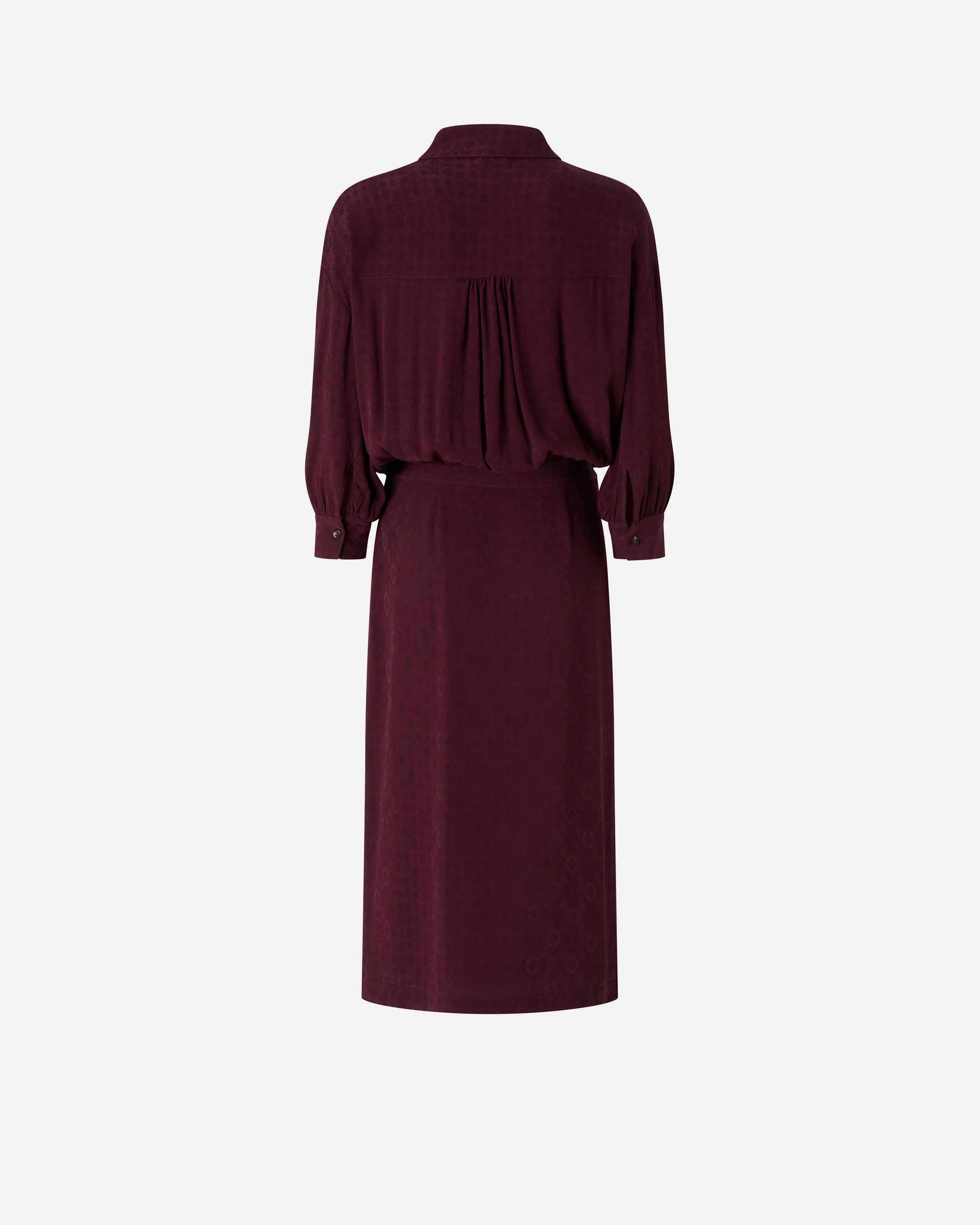 Robe midi avec haut chemise et ceinture PINKO Rouge