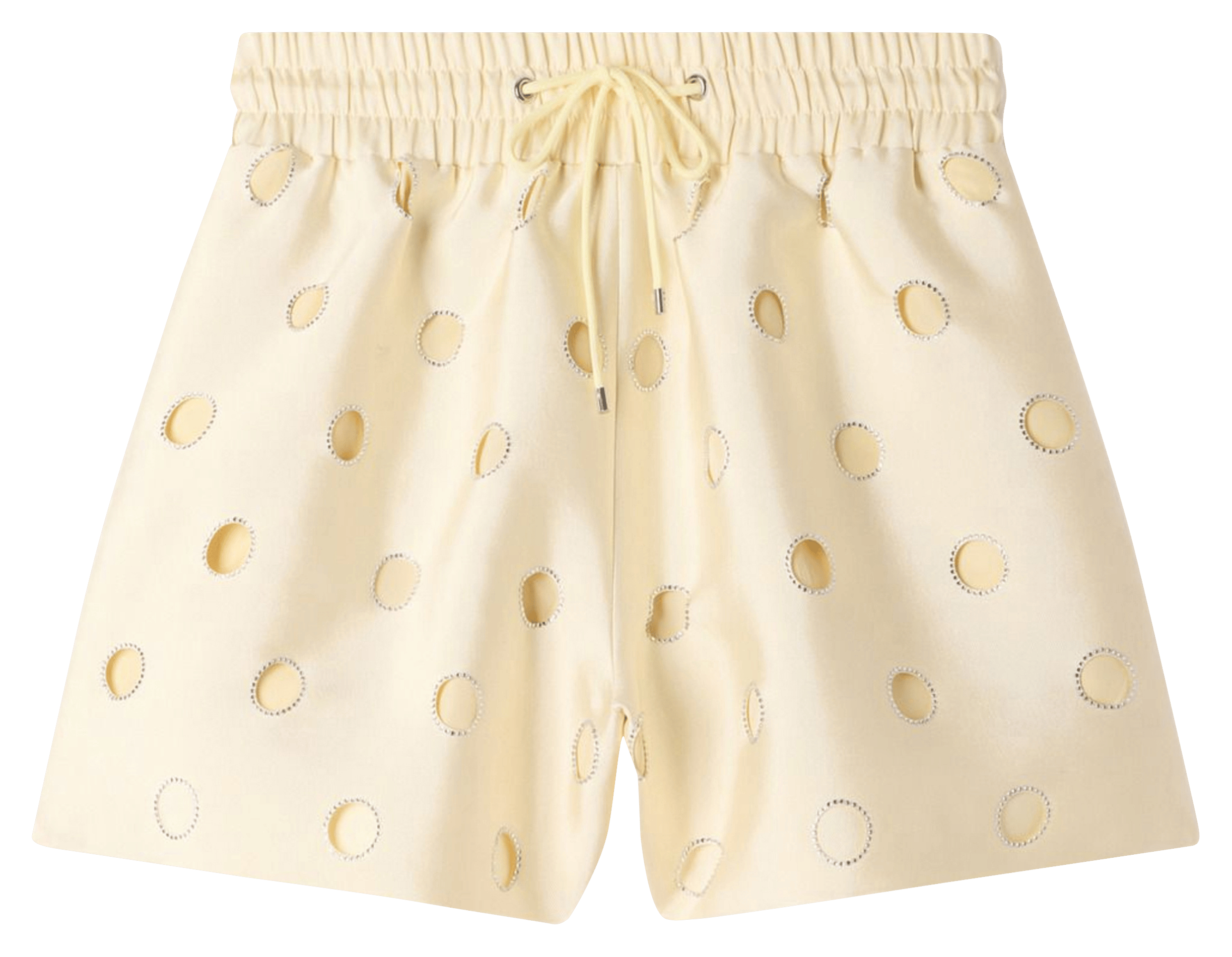 Short satiné à oeillets | Beige SANDRO Femme