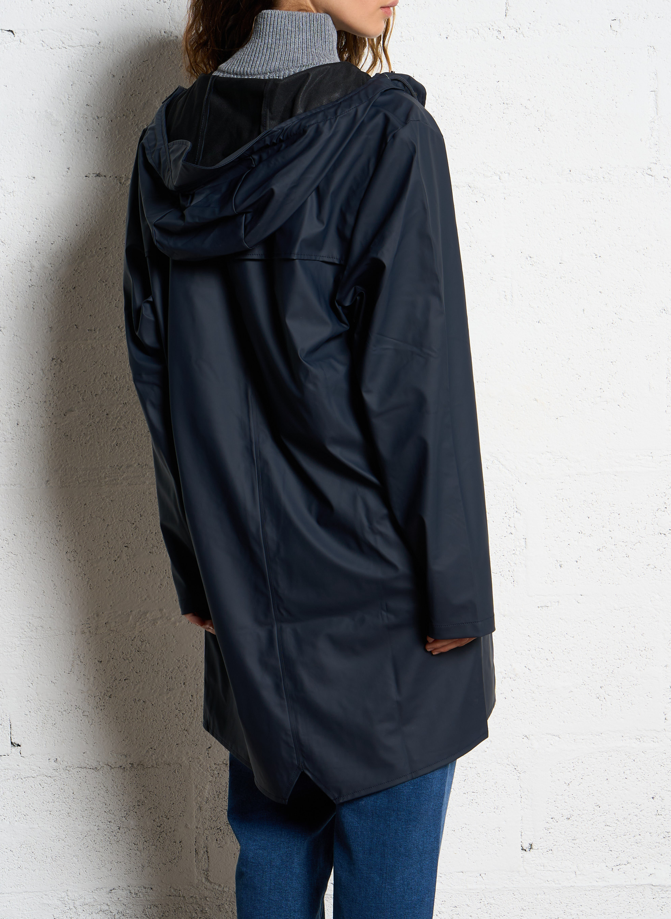 Wasserdichte Windjacke mit Kapuze RAINS Blau