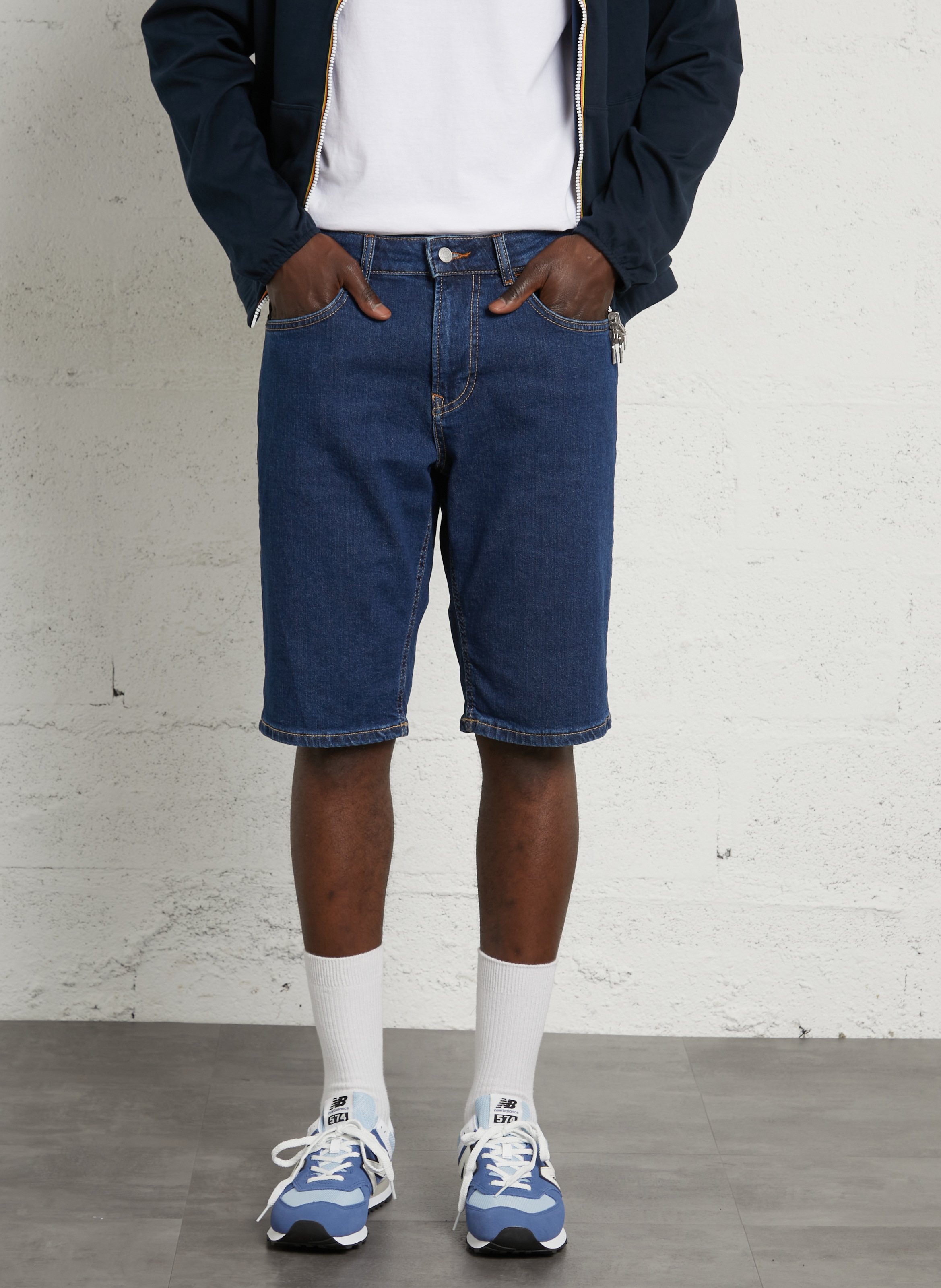 Short mi-long en jean  PEPE JEANS Bleu