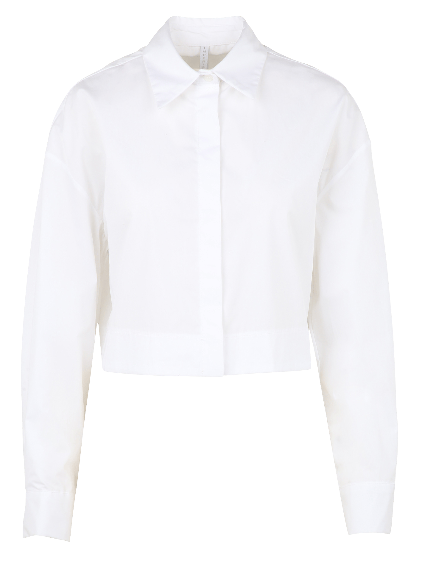 Gekürztes Hemd mit Baumwollnadeln IMPERIAL Weiss