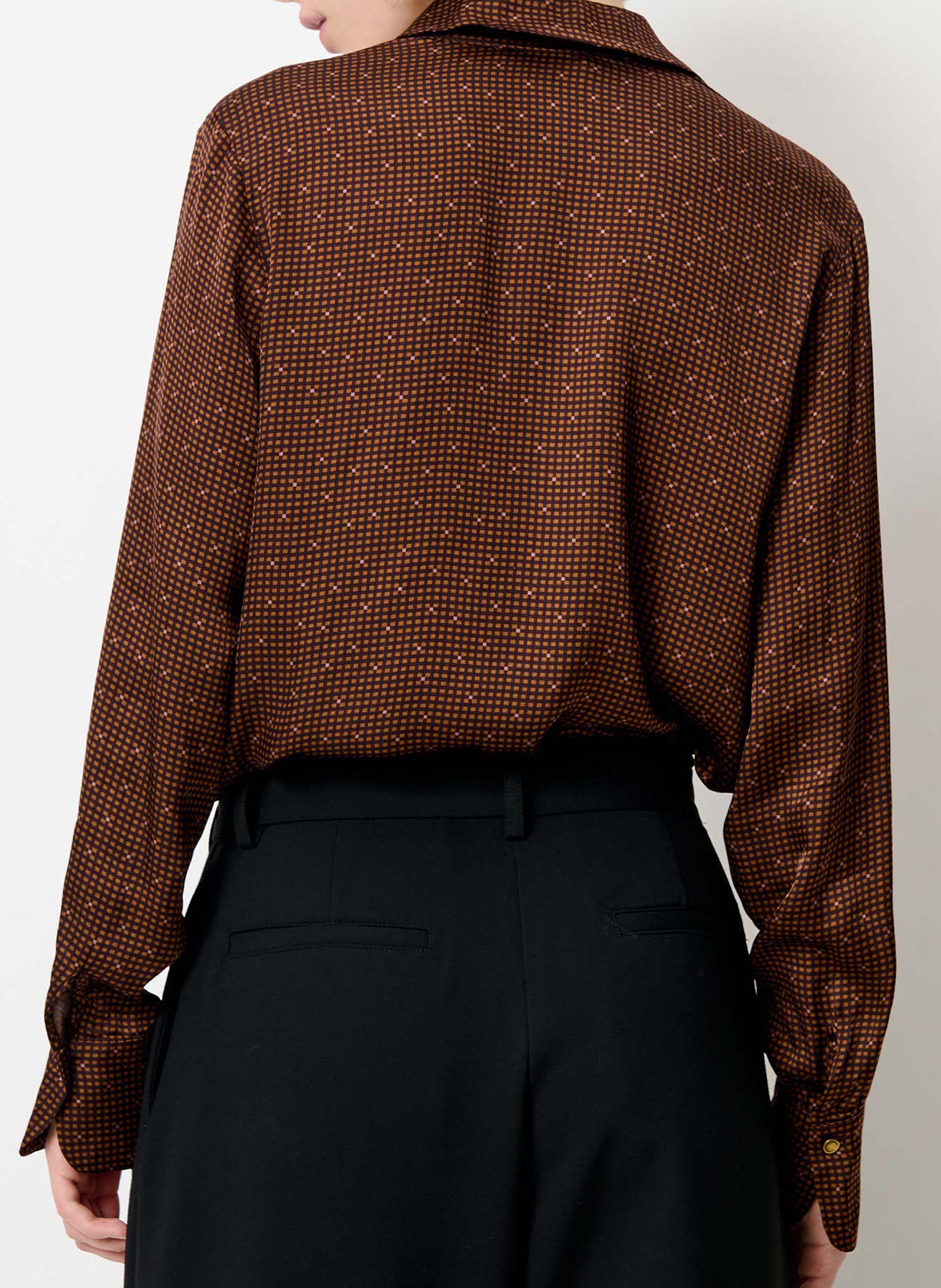 Chemise col classique imprimée | Marron SESSUN Femme